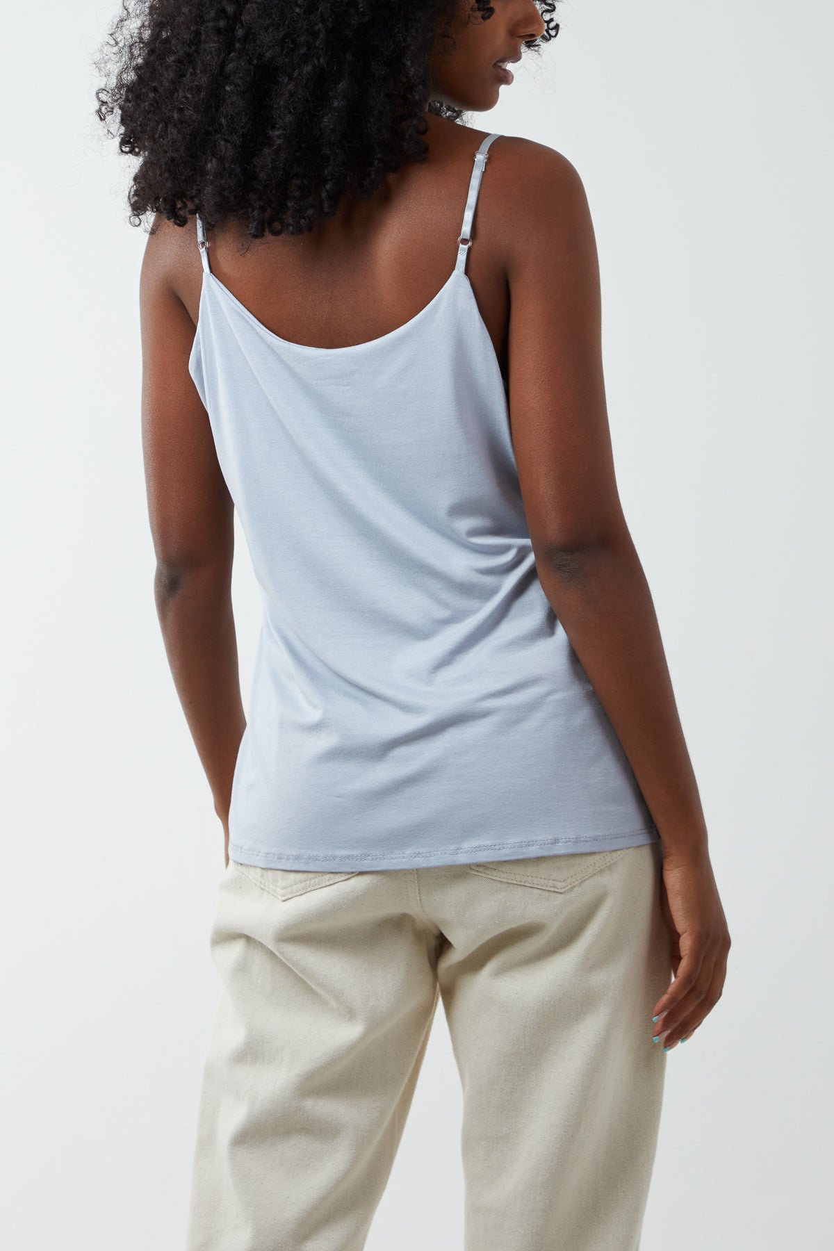 Adjustable Cami Strap Semi Lined Vest