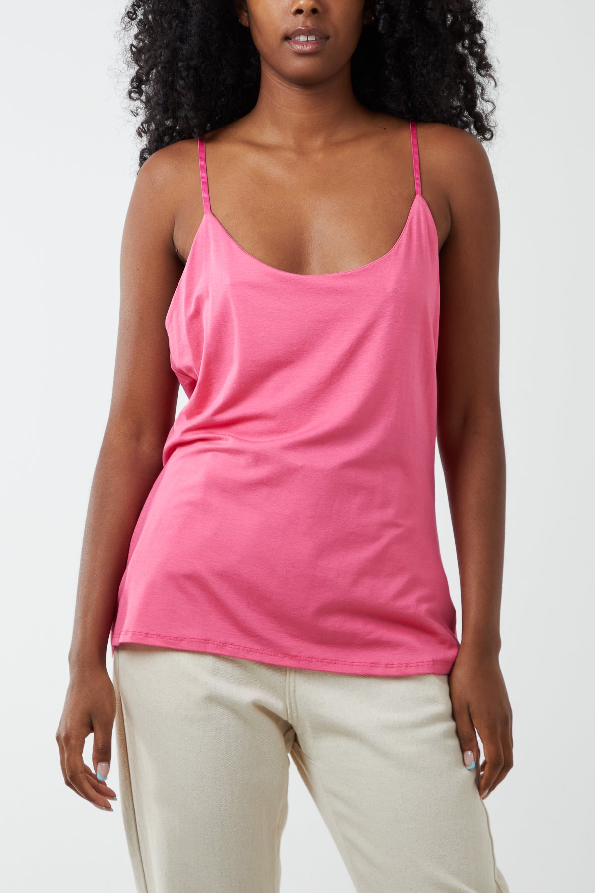 Adjustable Cami Strap Semi Lined Vest