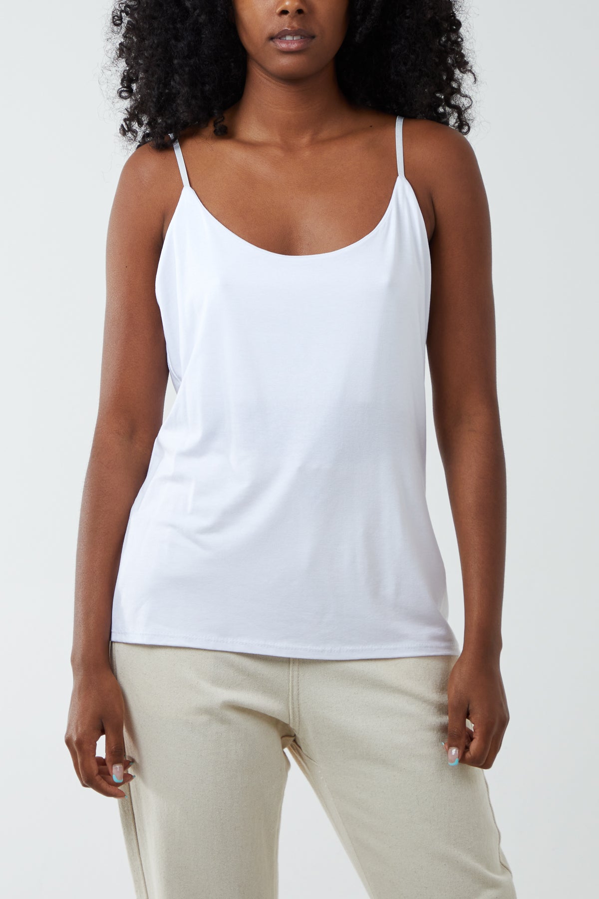 Adjustable Cami Strap Semi Lined Vest