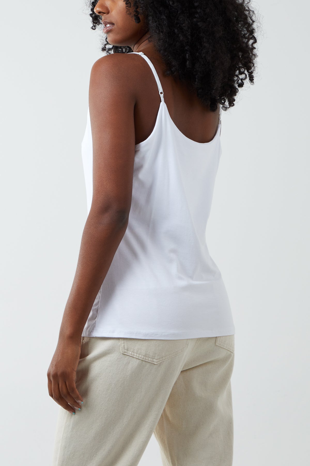 Adjustable Cami Strap Semi Lined Vest