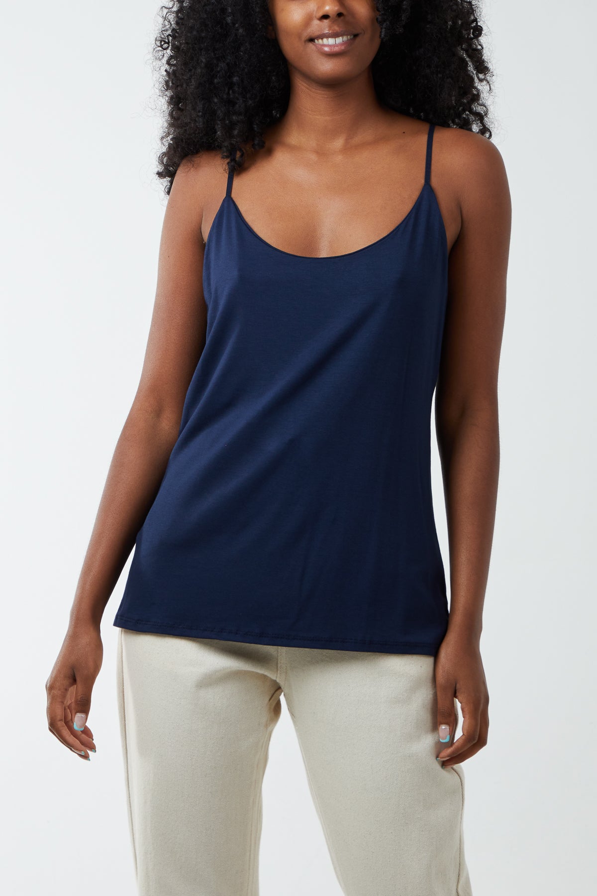 Adjustable Cami Strap Semi Lined Vest