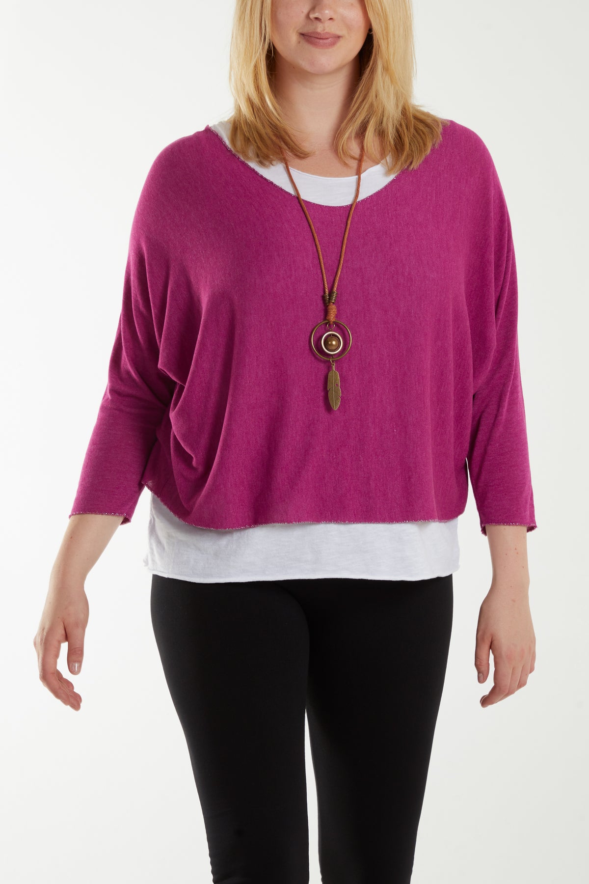 Necklace Double Layer Top