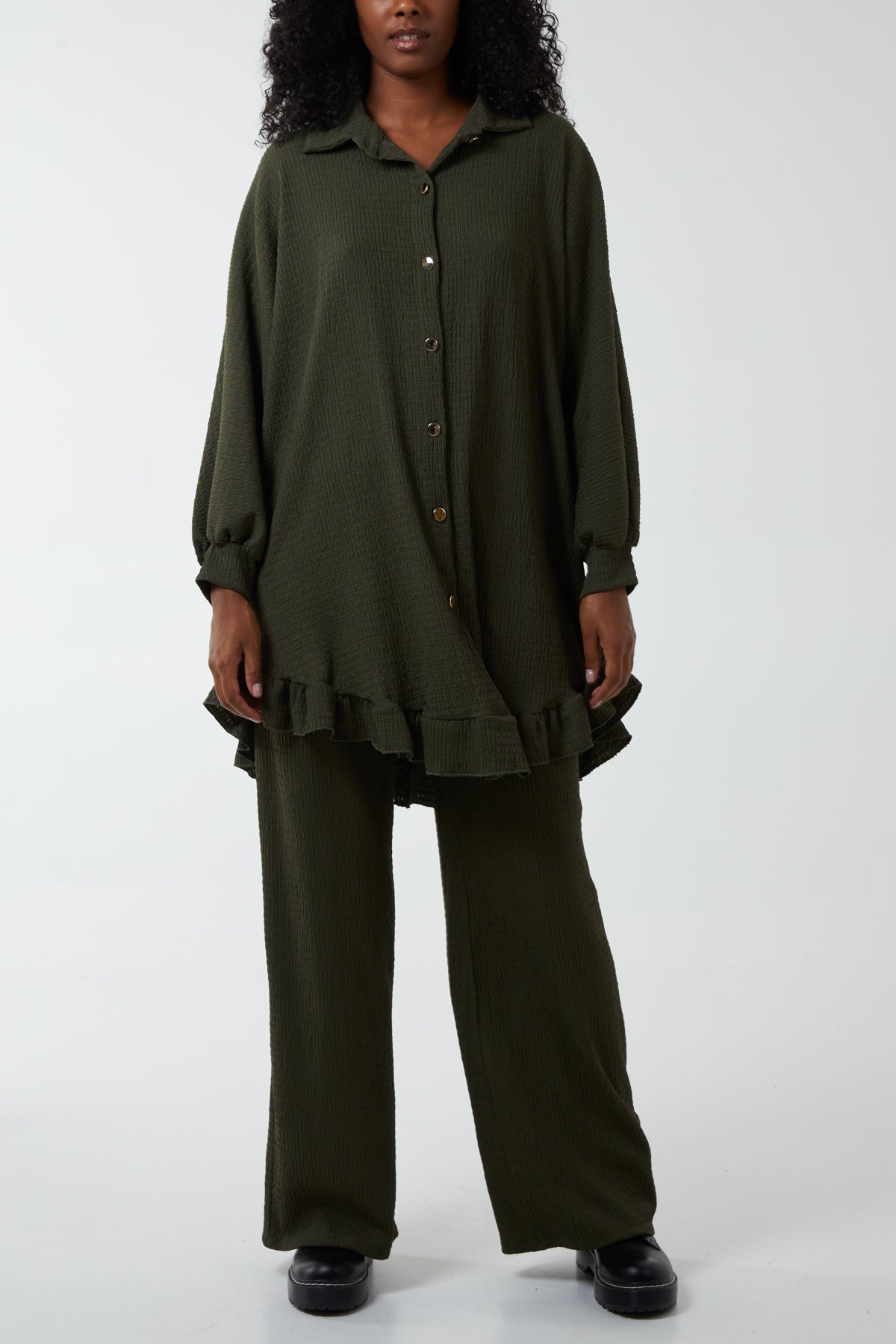 Button Through Shirt & Trousers Co-Ord