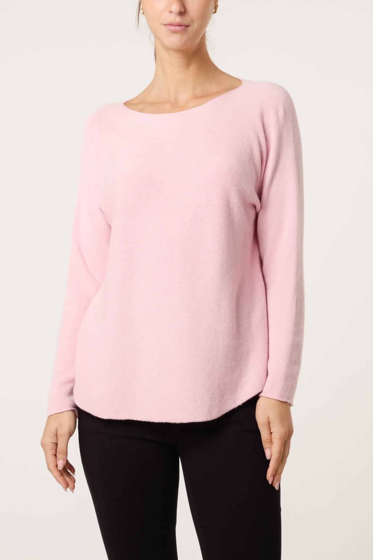 Round Neck Fine Knit Jumper