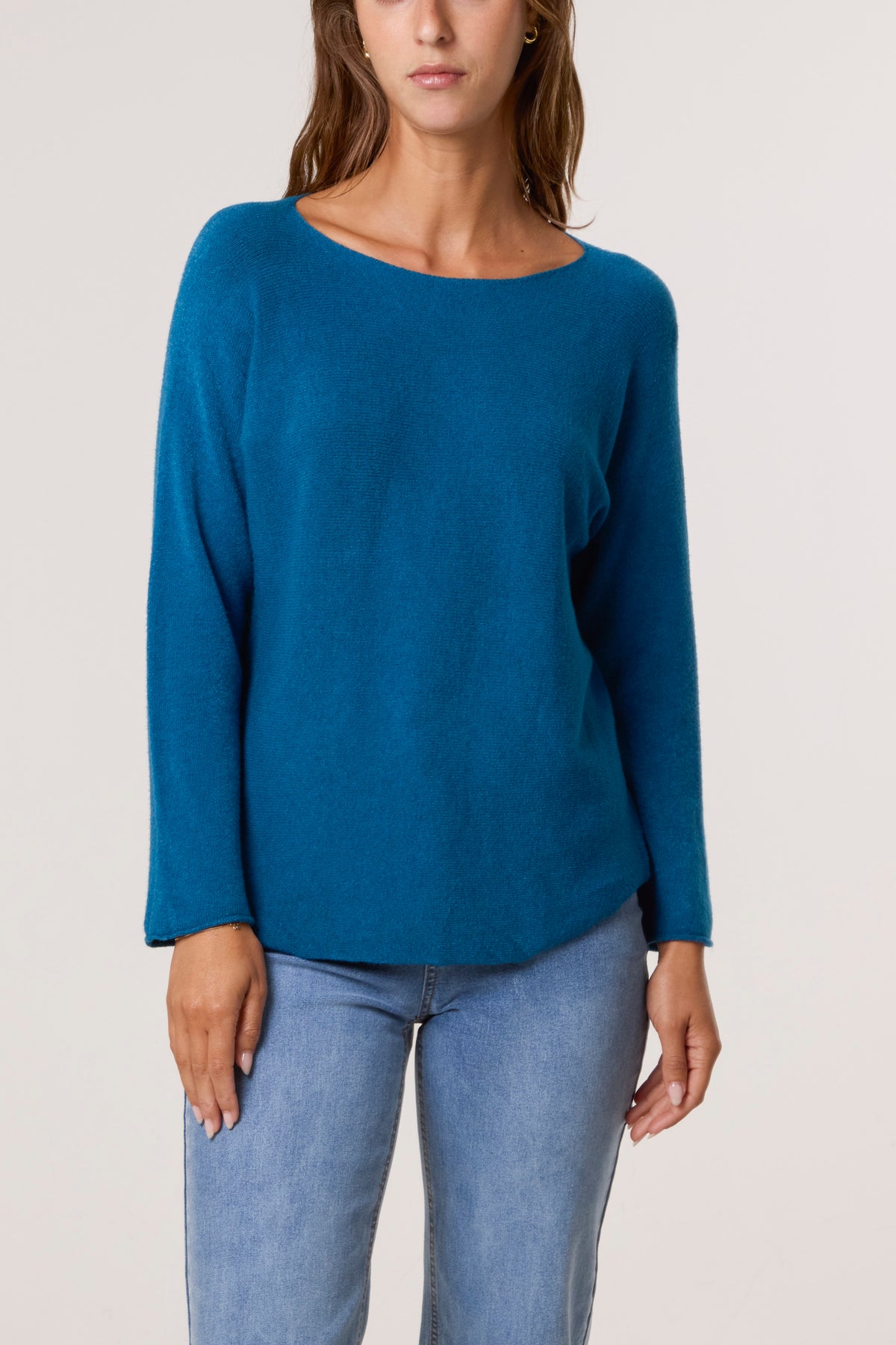 Round Neck Fine Knit Jumper