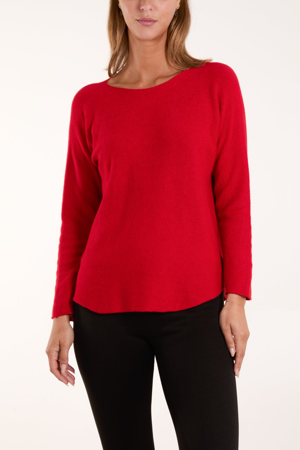Round Neck Fine Knit Jumper