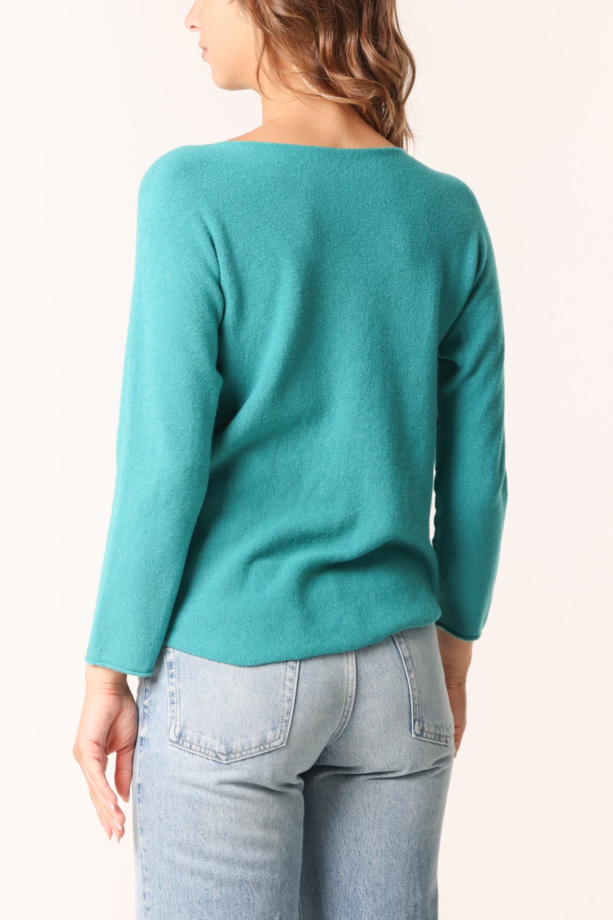 Round Neck Fine Knit Jumper