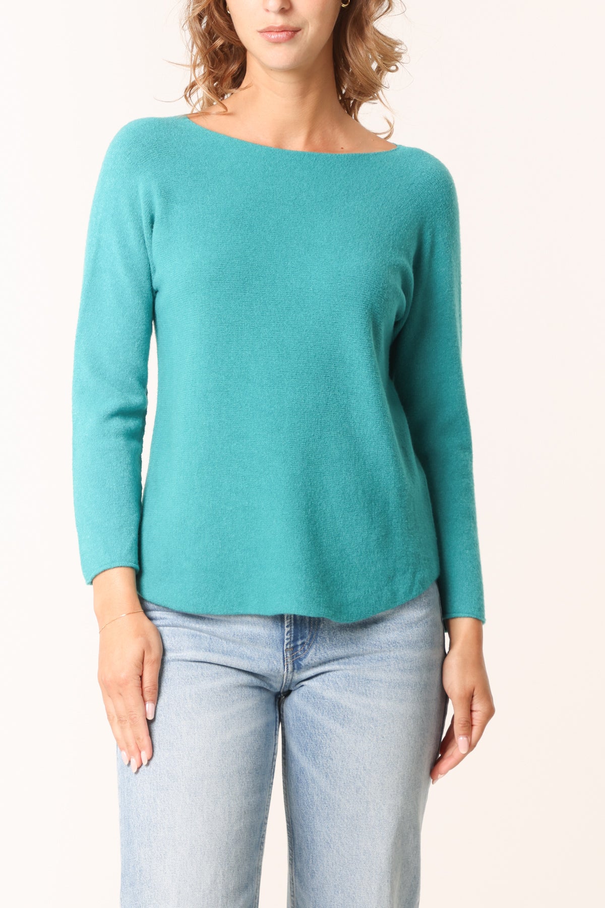Round Neck Fine Knit Jumper