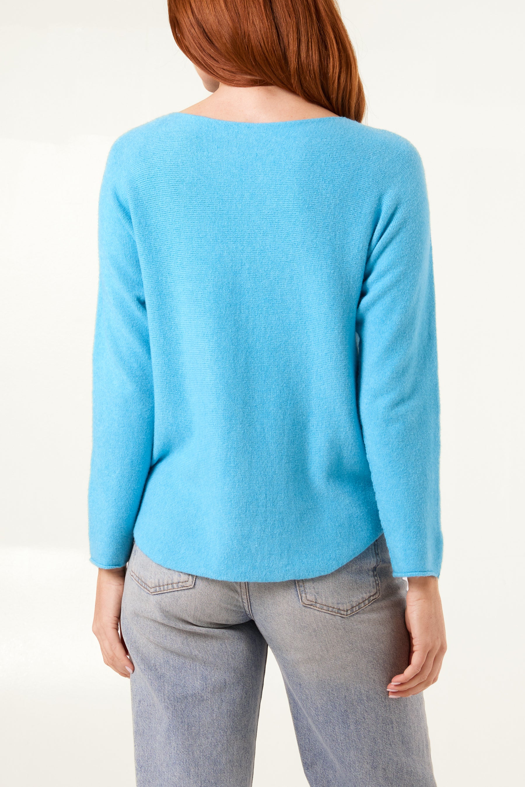 Round Neck Fine Knit Jumper