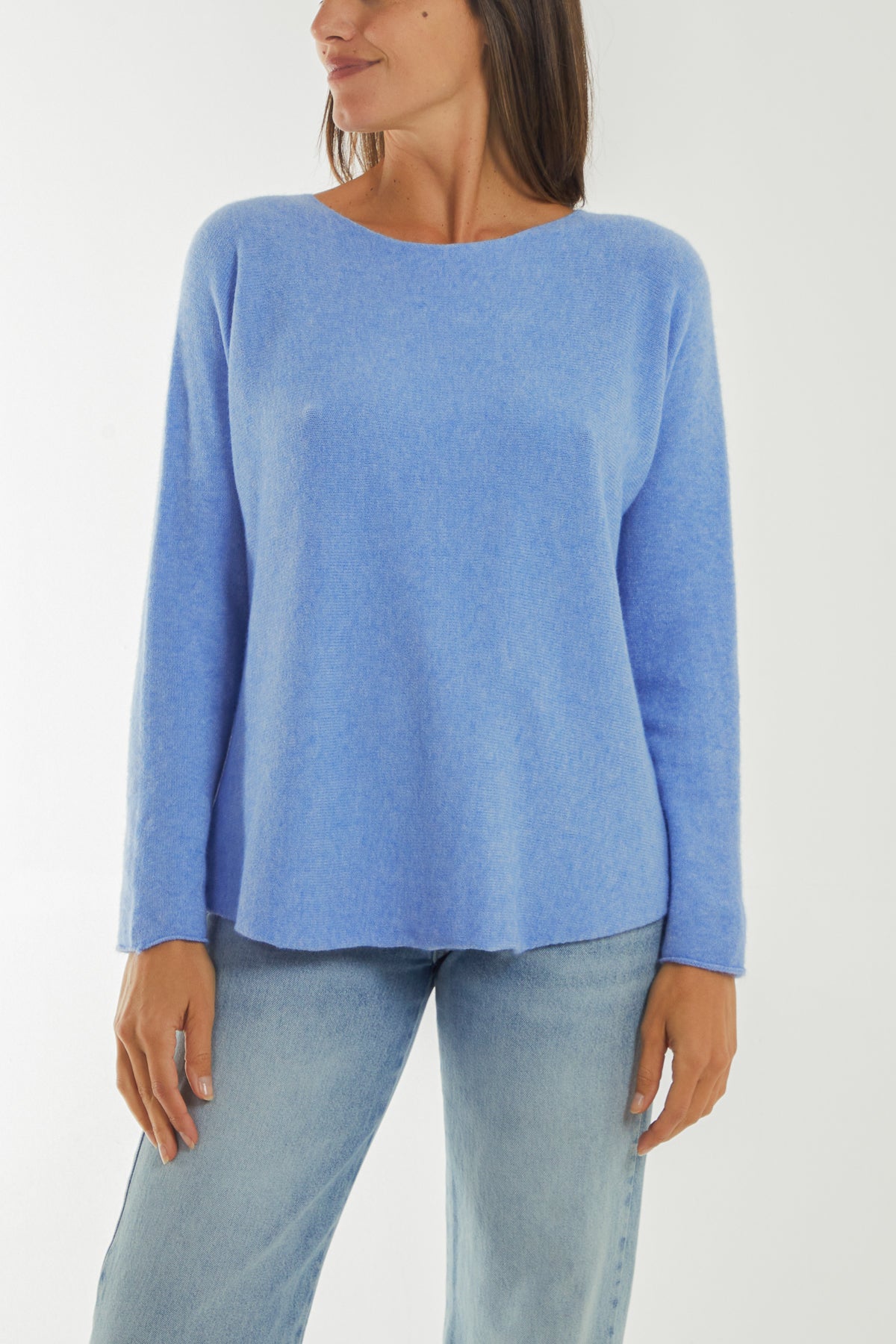 Round Neck Fine Knit Jumper