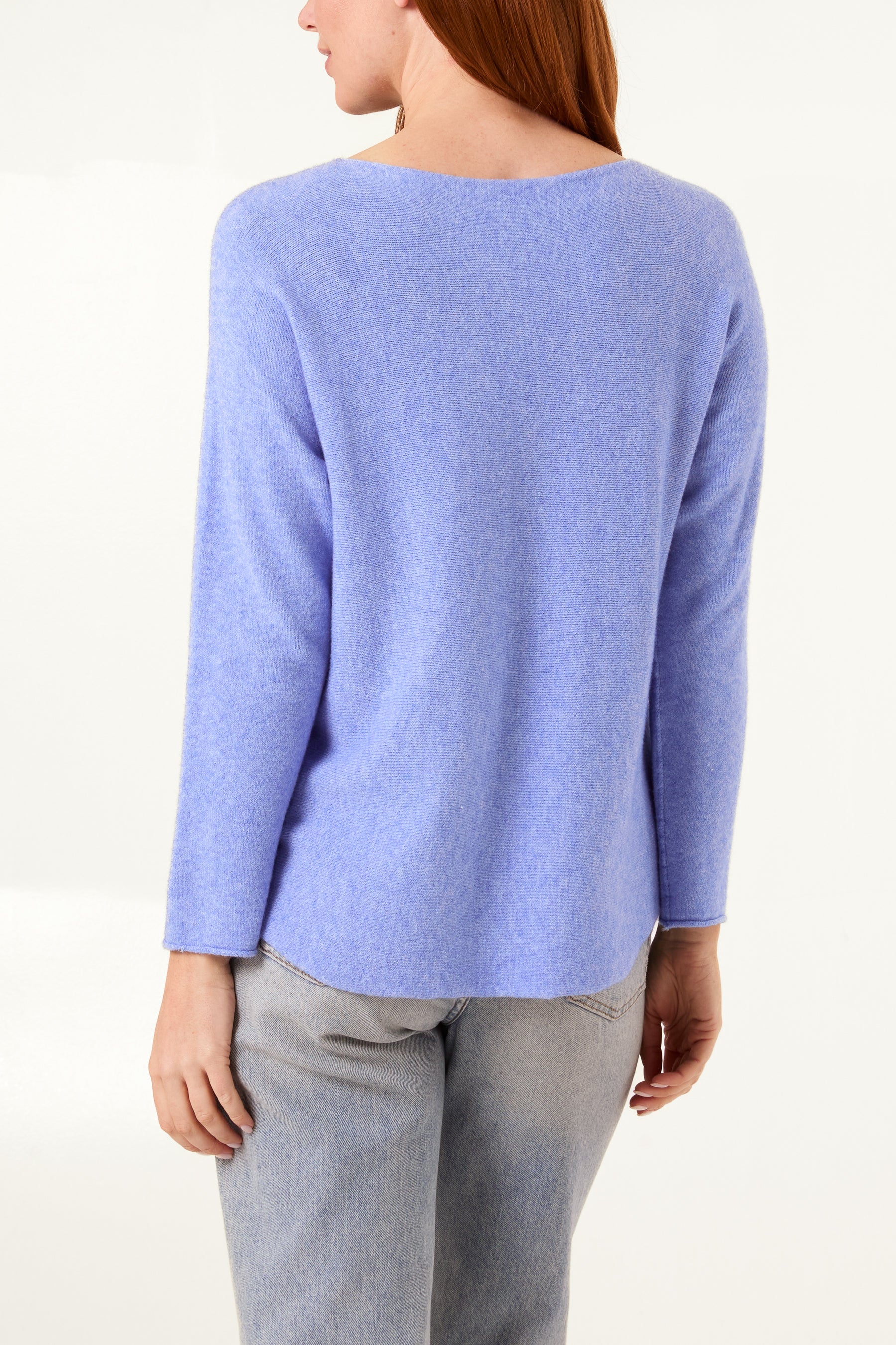 Round Neck Fine Knit Jumper