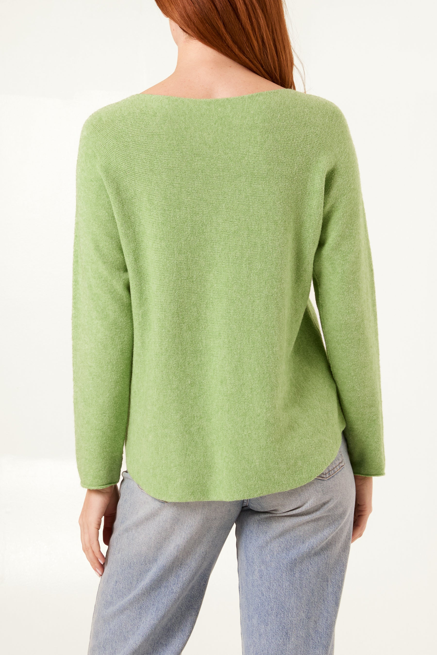 Round Neck Fine Knit Jumper