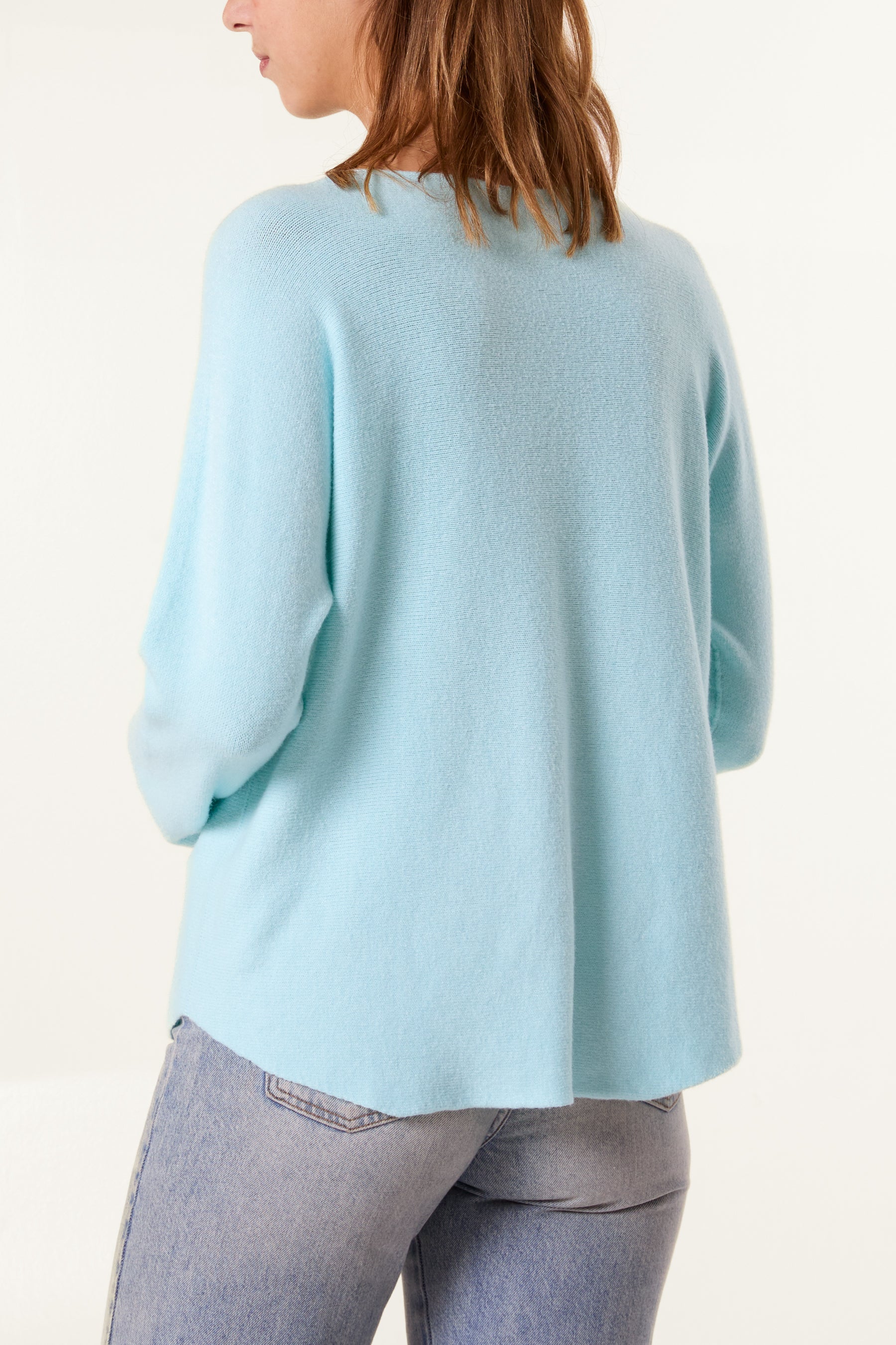 Round Neck Fine Knit Jumper