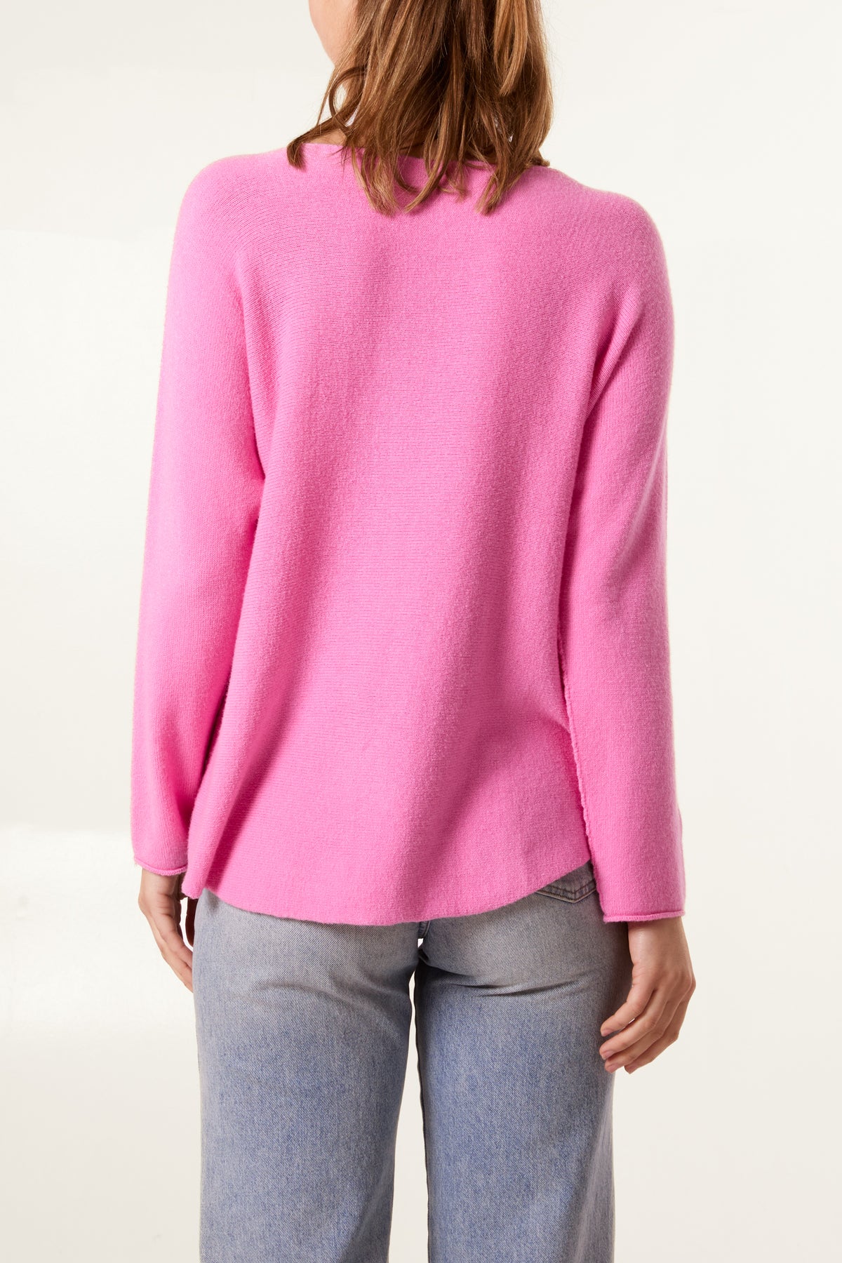 Round Neck Fine Knit Jumper