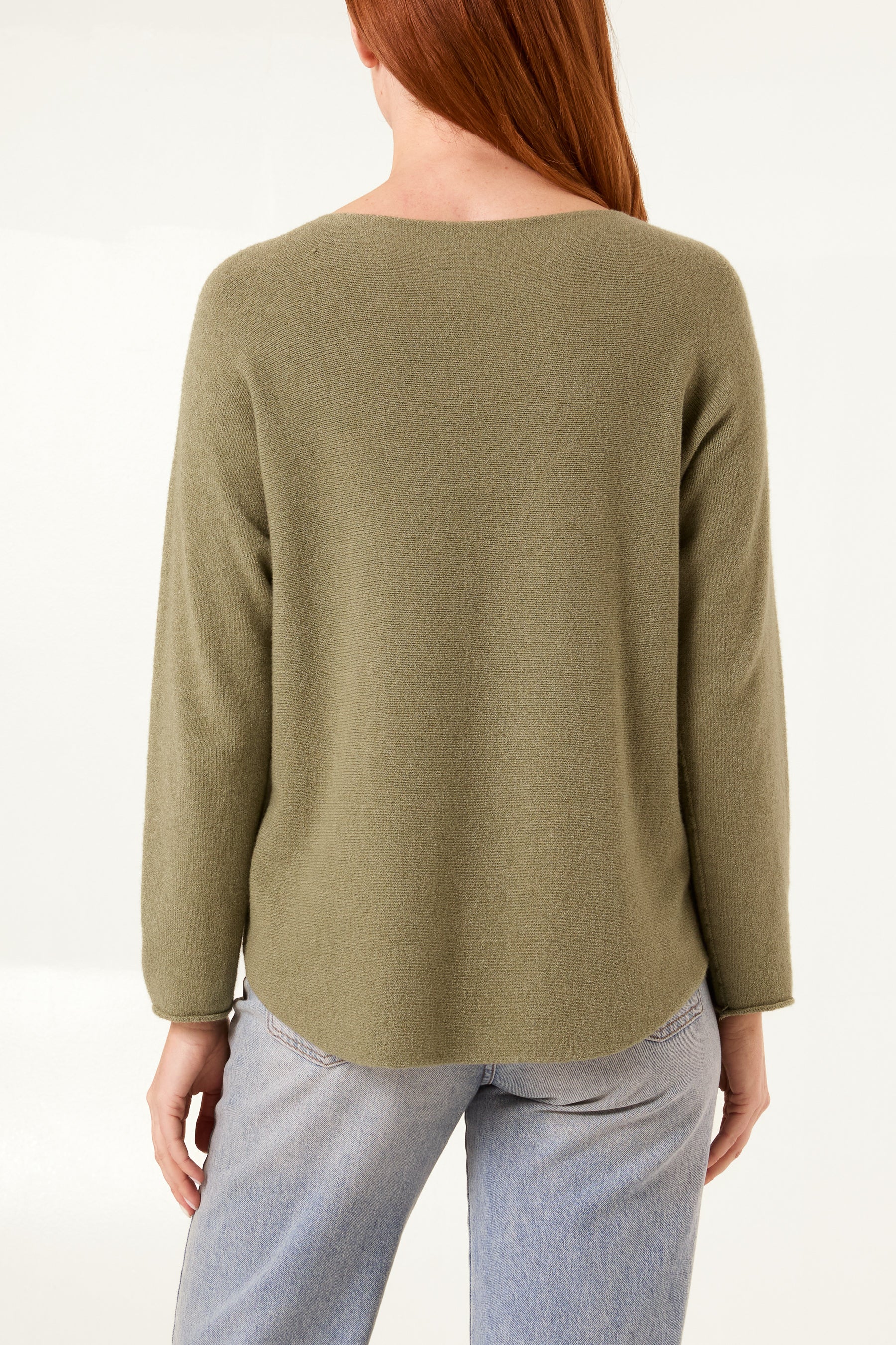 Round Neck Fine Knit Jumper
