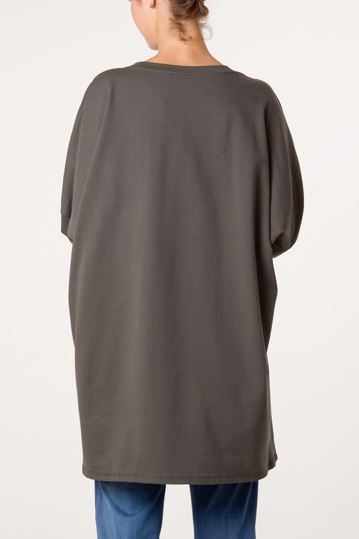 Oversized Sweat Shirt Mini Dress