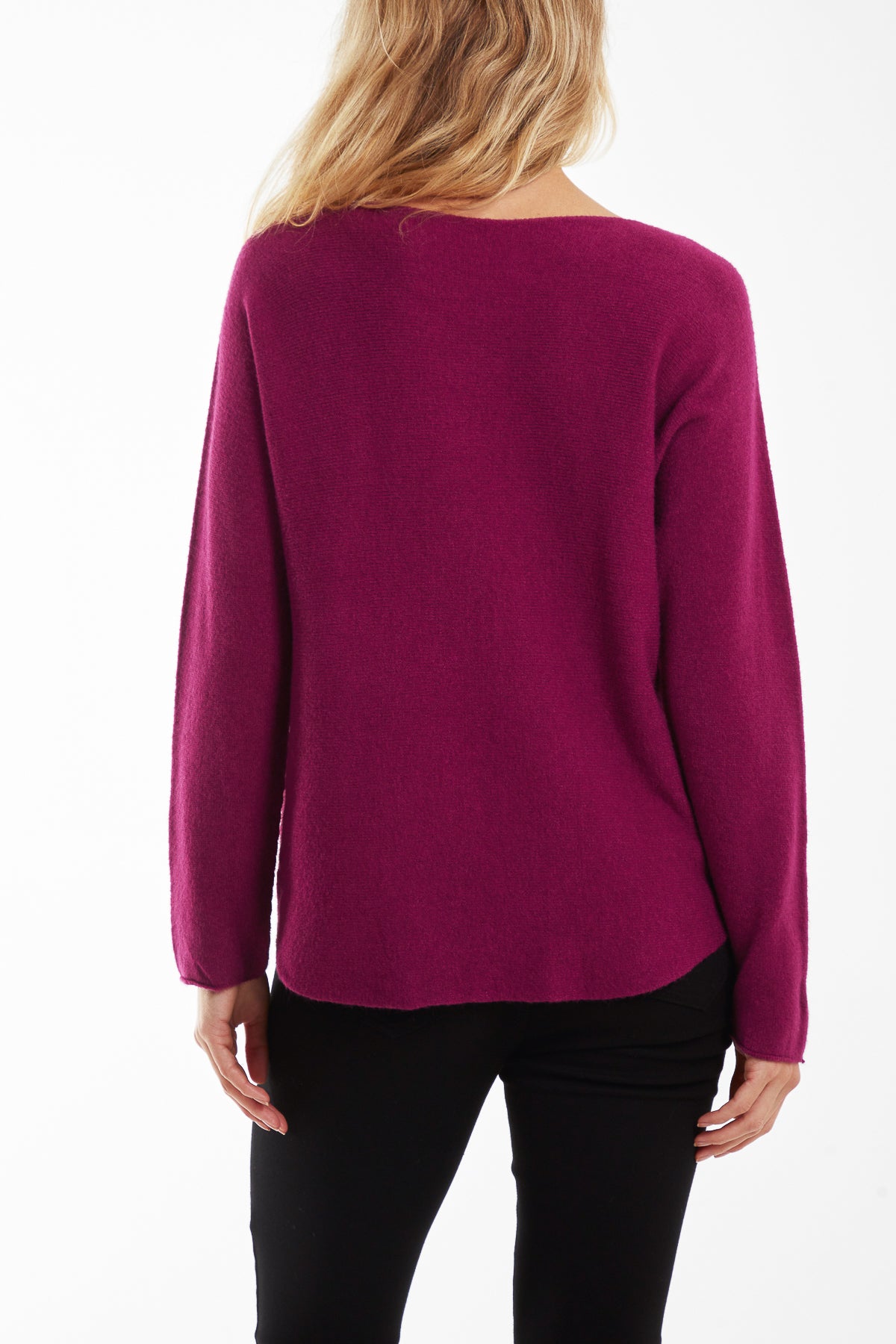 Round Neck Fine Knit Jumper