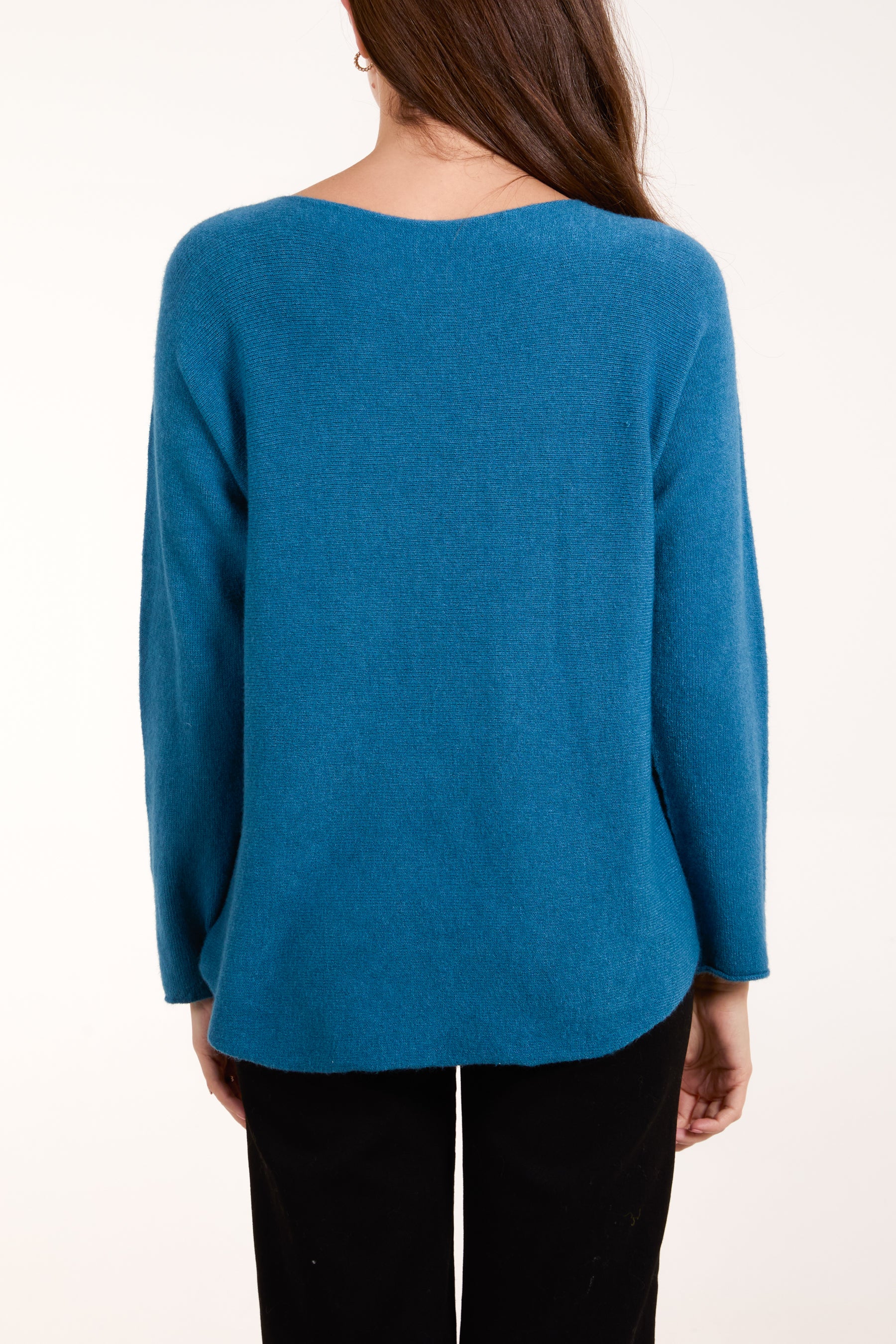 Round Neck Fine Knit Jumper