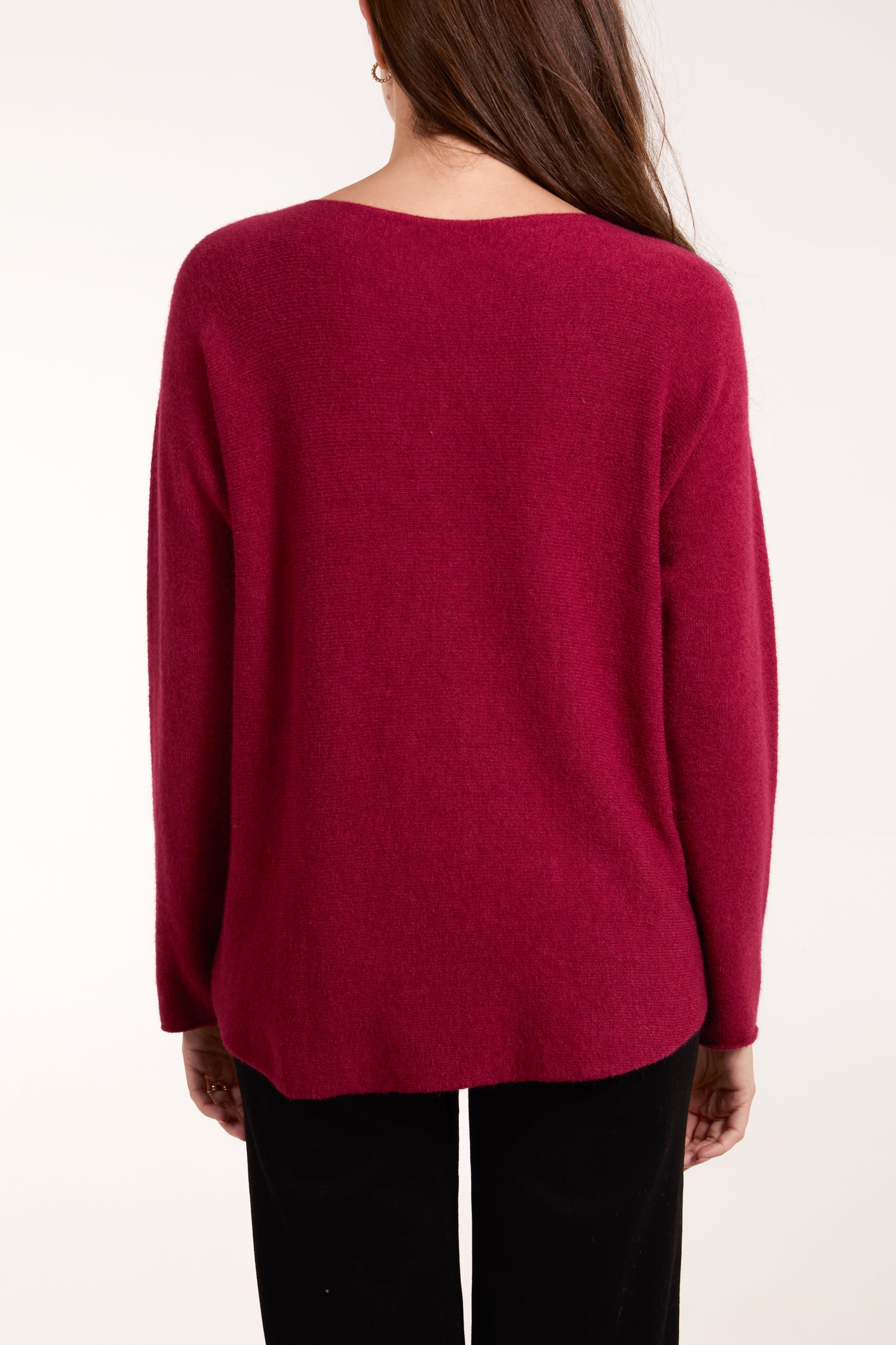 Round Neck Fine Knit Jumper