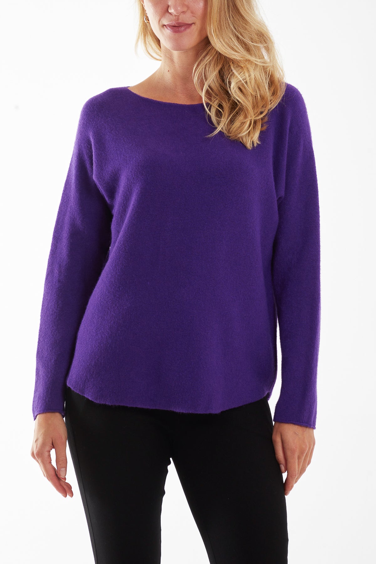 Round Neck Fine Knit Jumper
