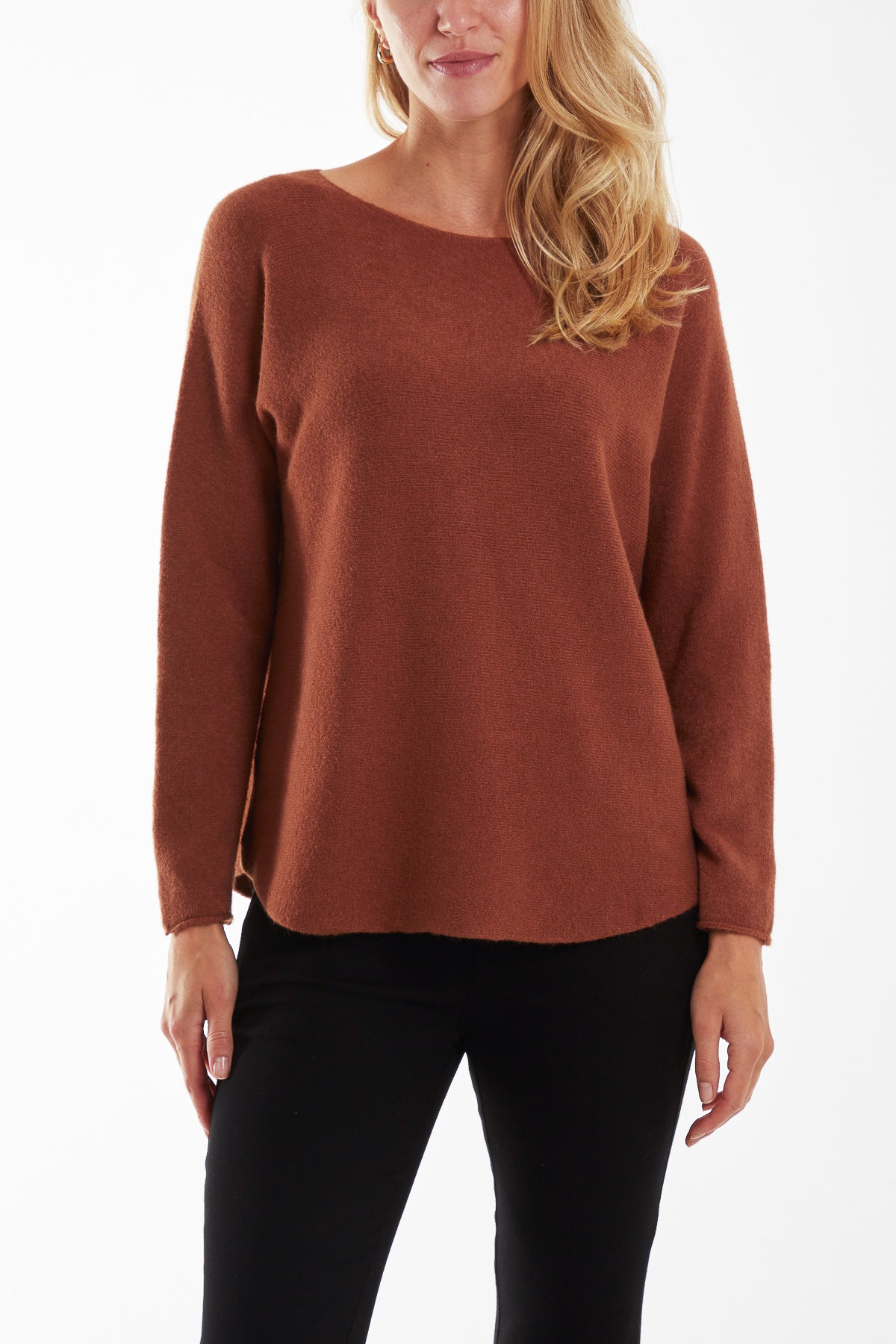 Round Neck Fine Knit Jumper