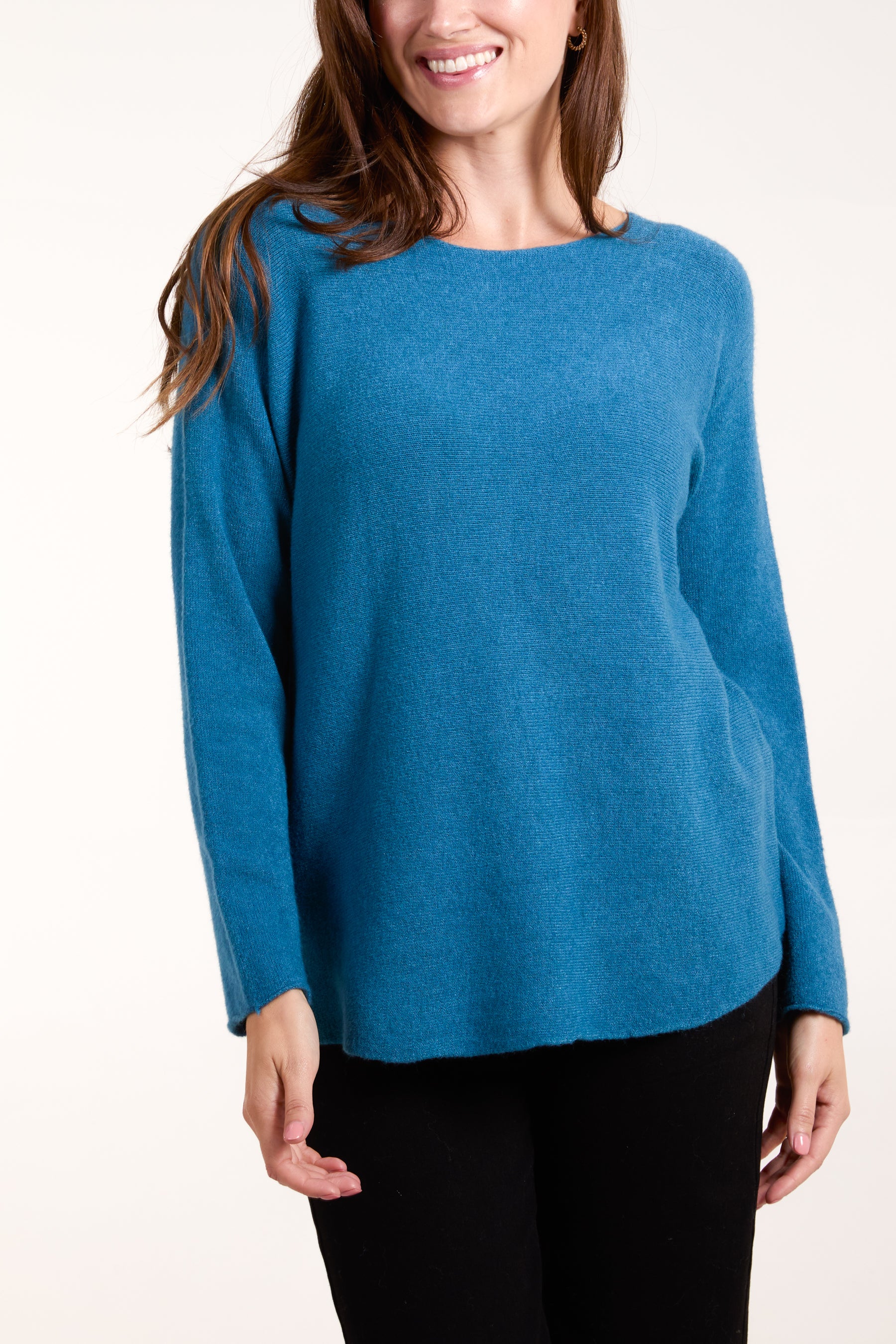 Round Neck Fine Knit Jumper