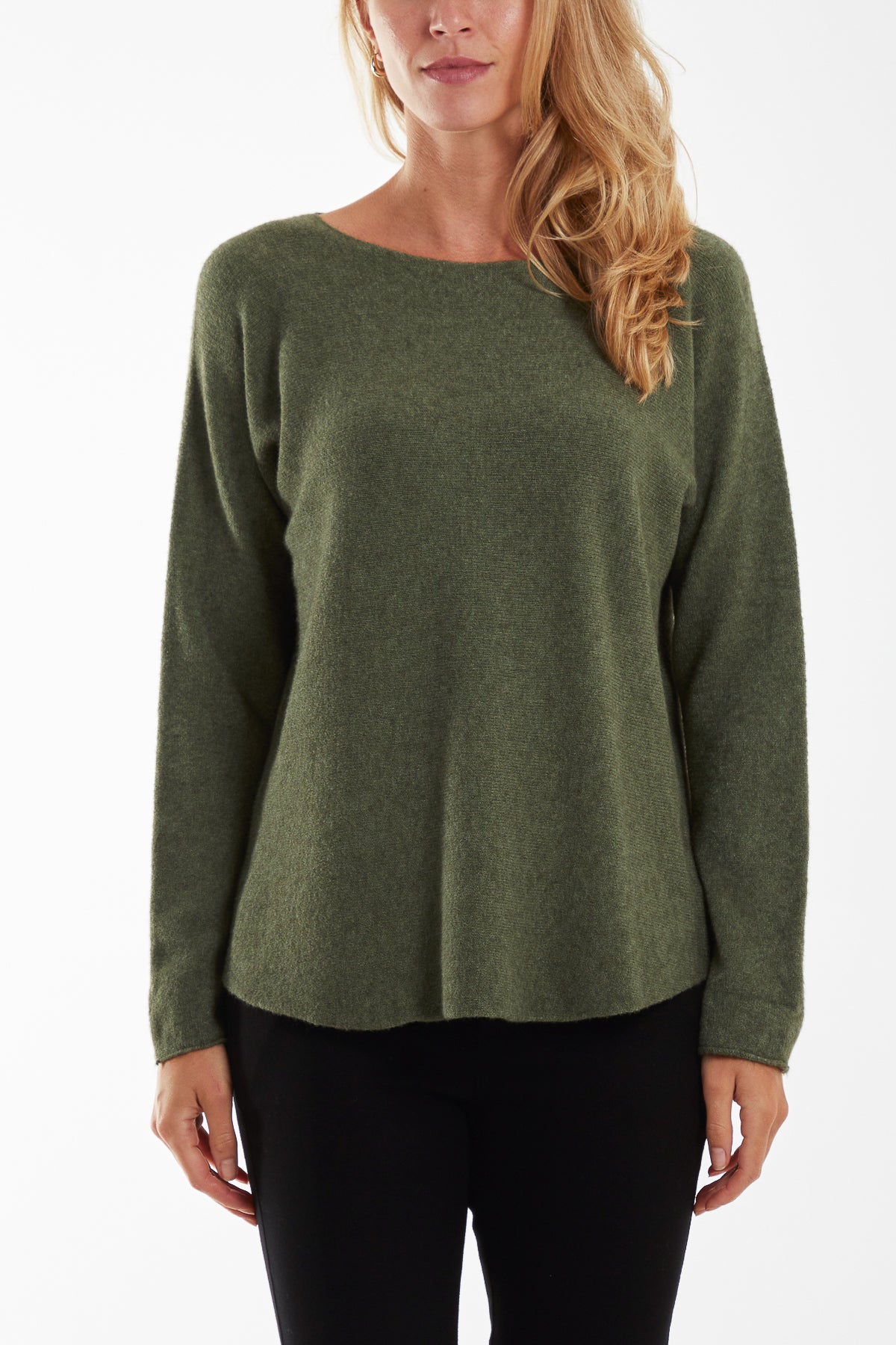 Round Neck Fine Knit Jumper