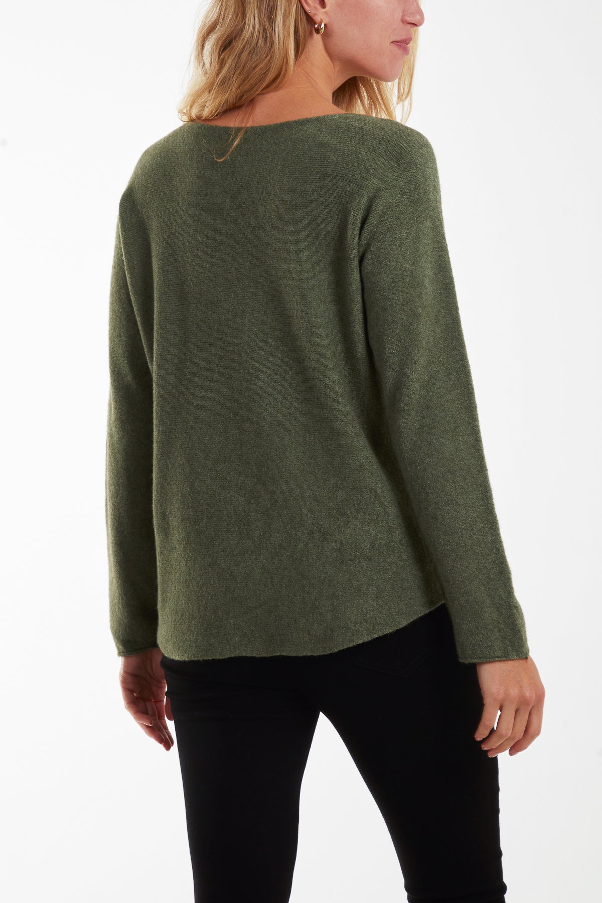 Round Neck Fine Knit Jumper