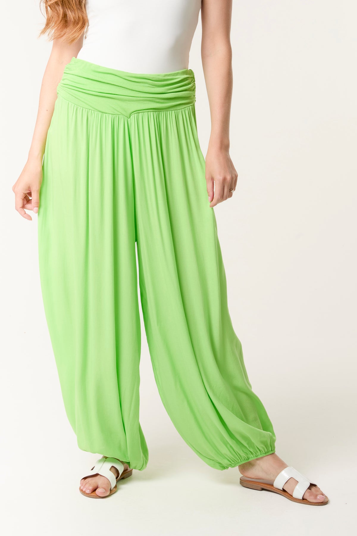 Harem Jersey Waistband Trousers