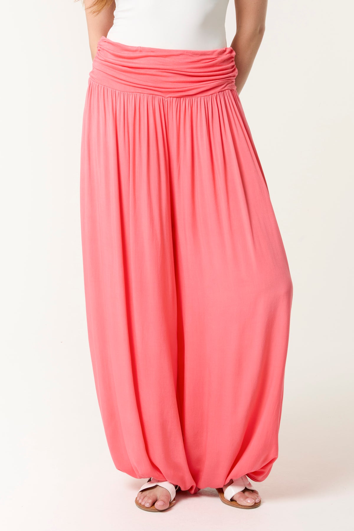 Harem Jersey Waistband Trousers