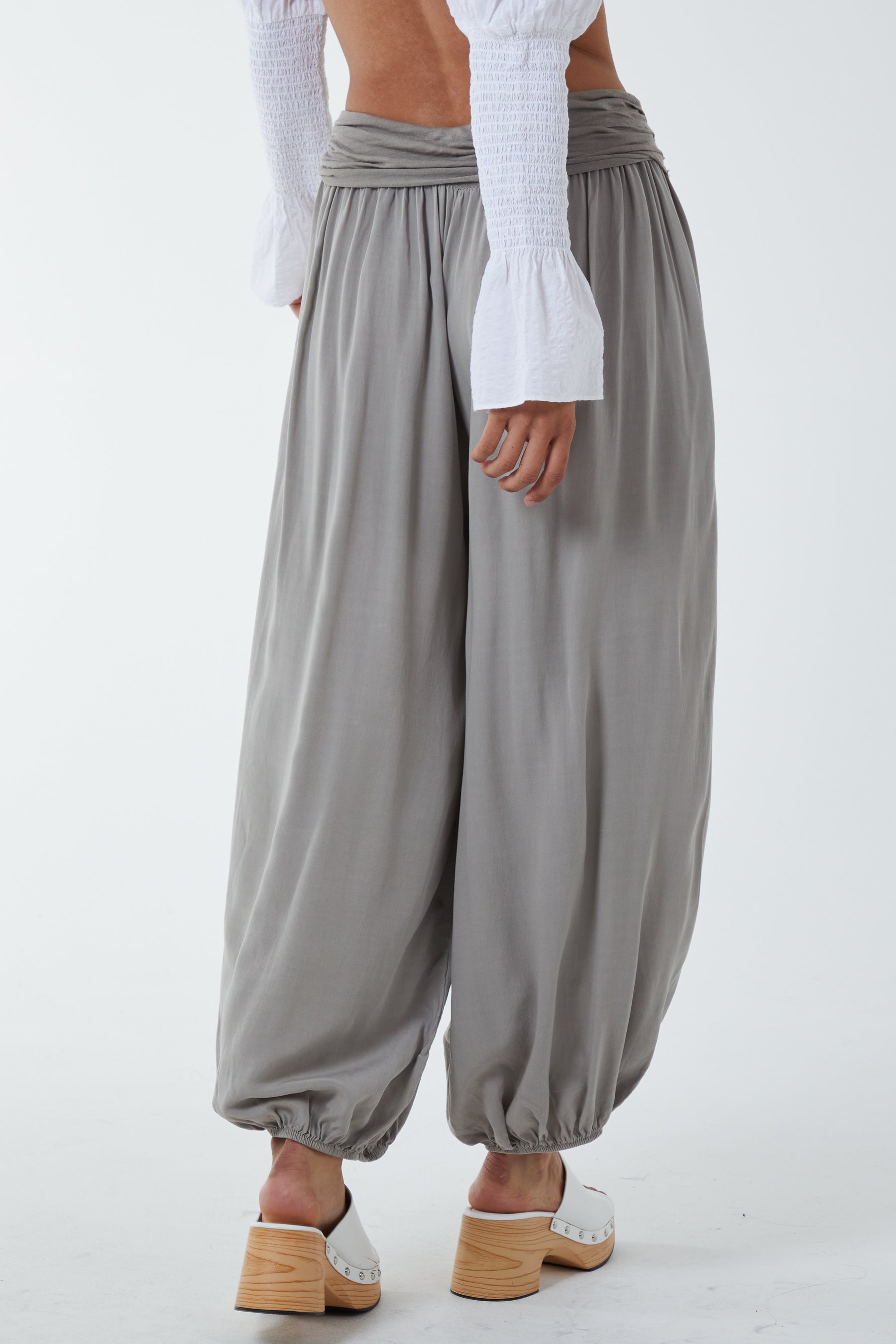 Harem Jersey Waistband Trousers