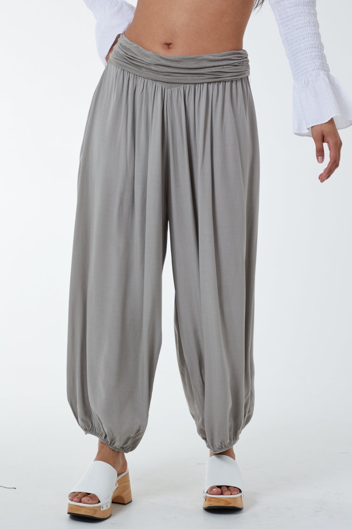 Harem Jersey Waistband Trousers