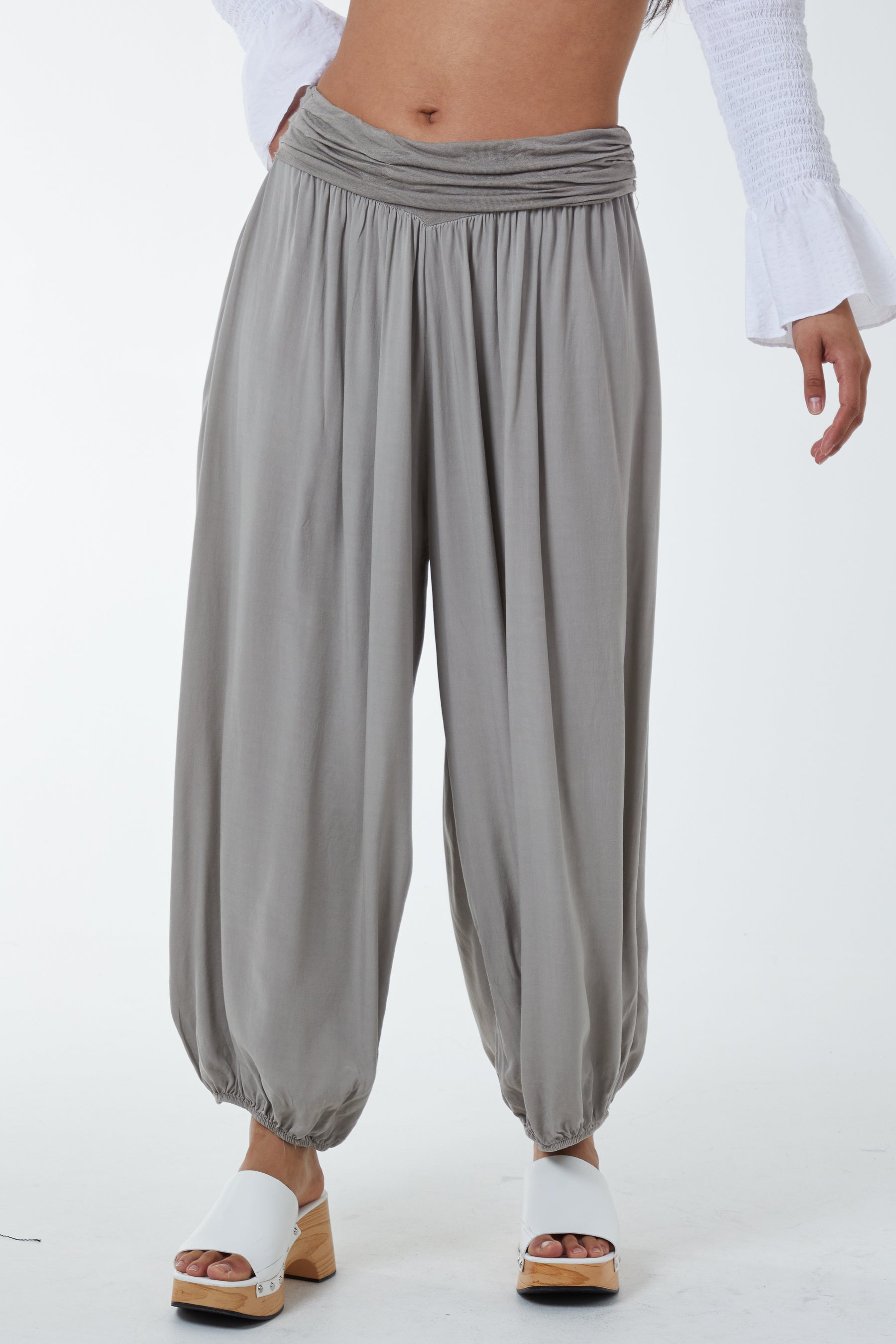 Harem Jersey Waistband Trousers