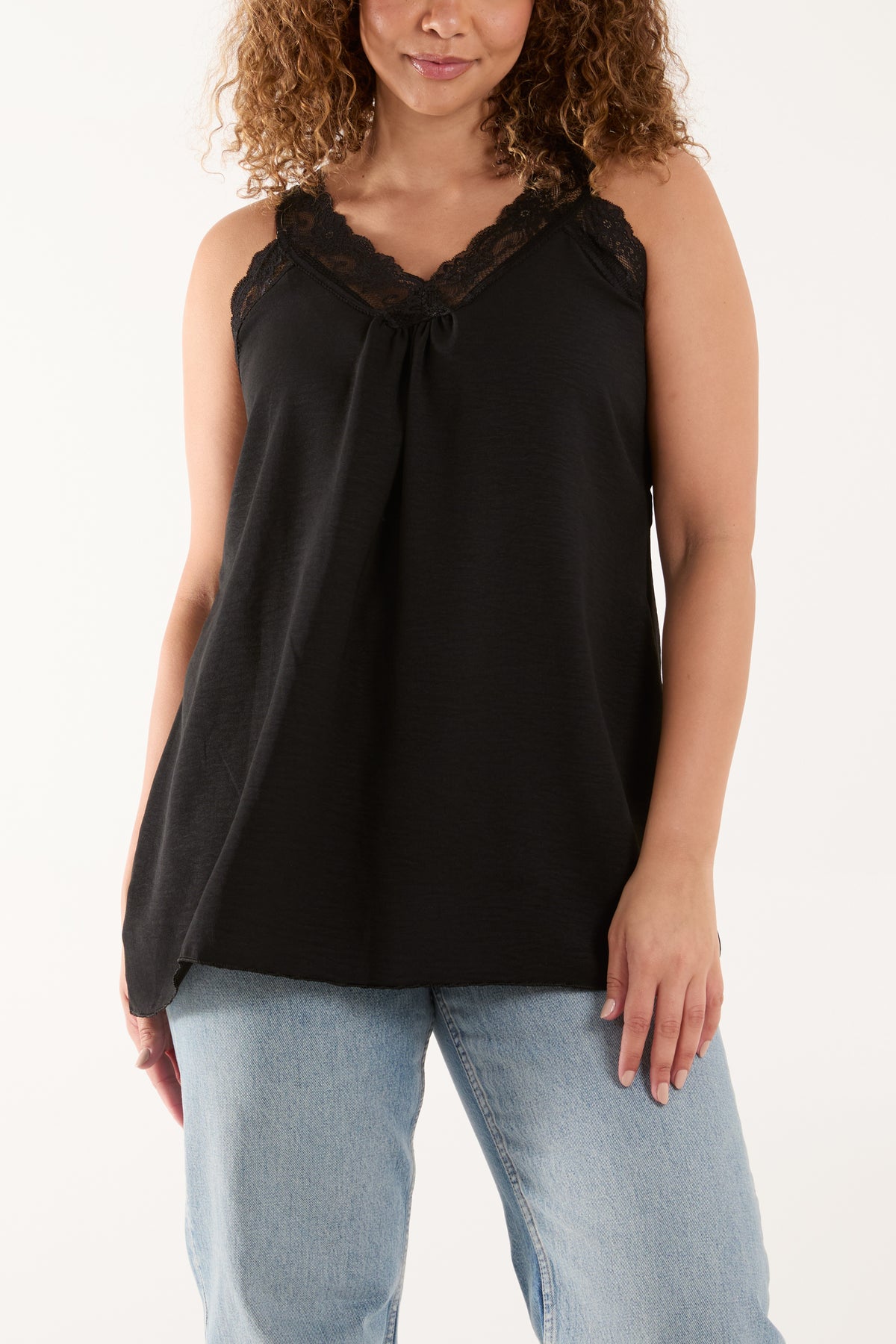 Lace Cami V Neck Top