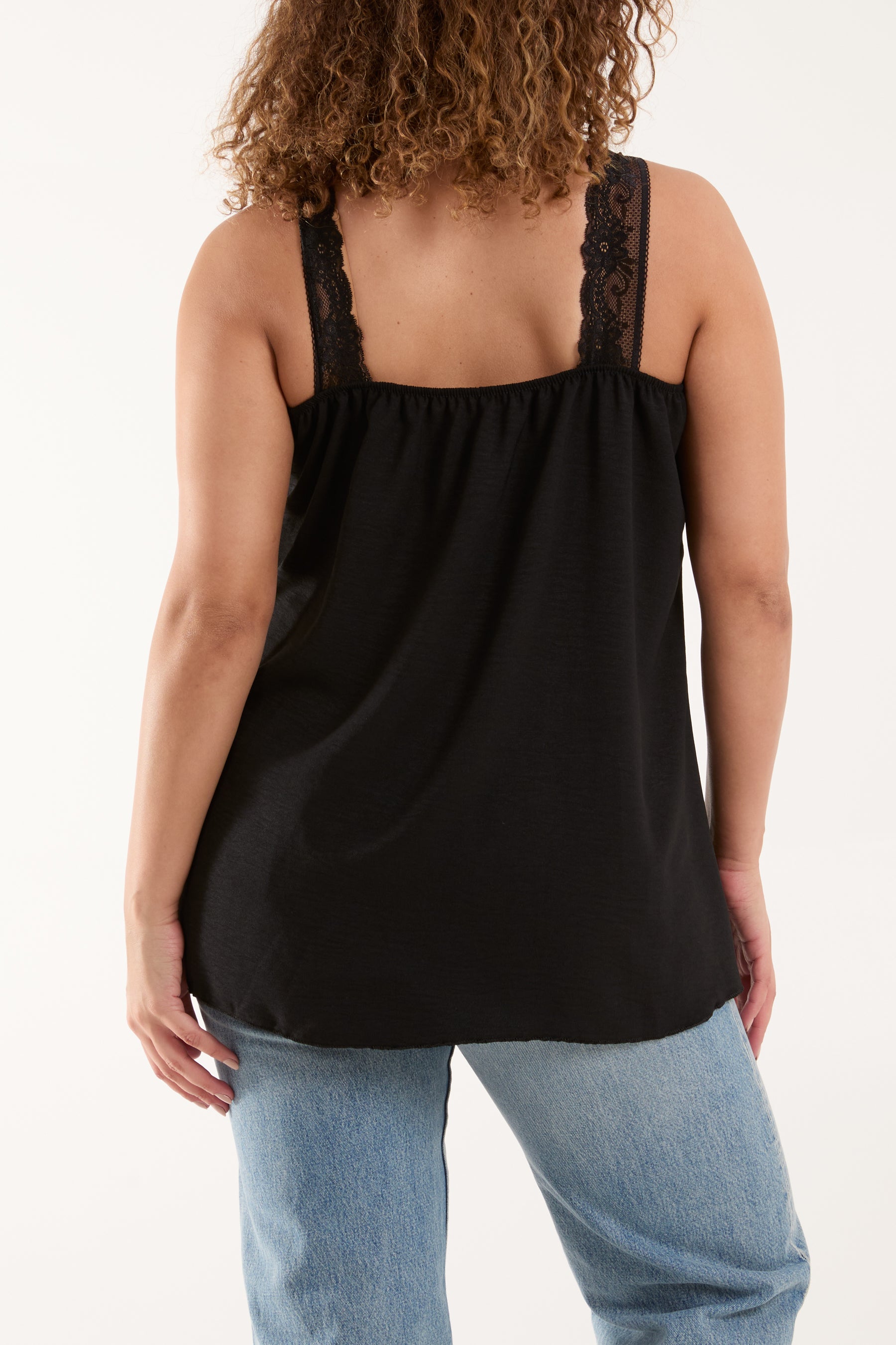 Lace Cami V Neck Top