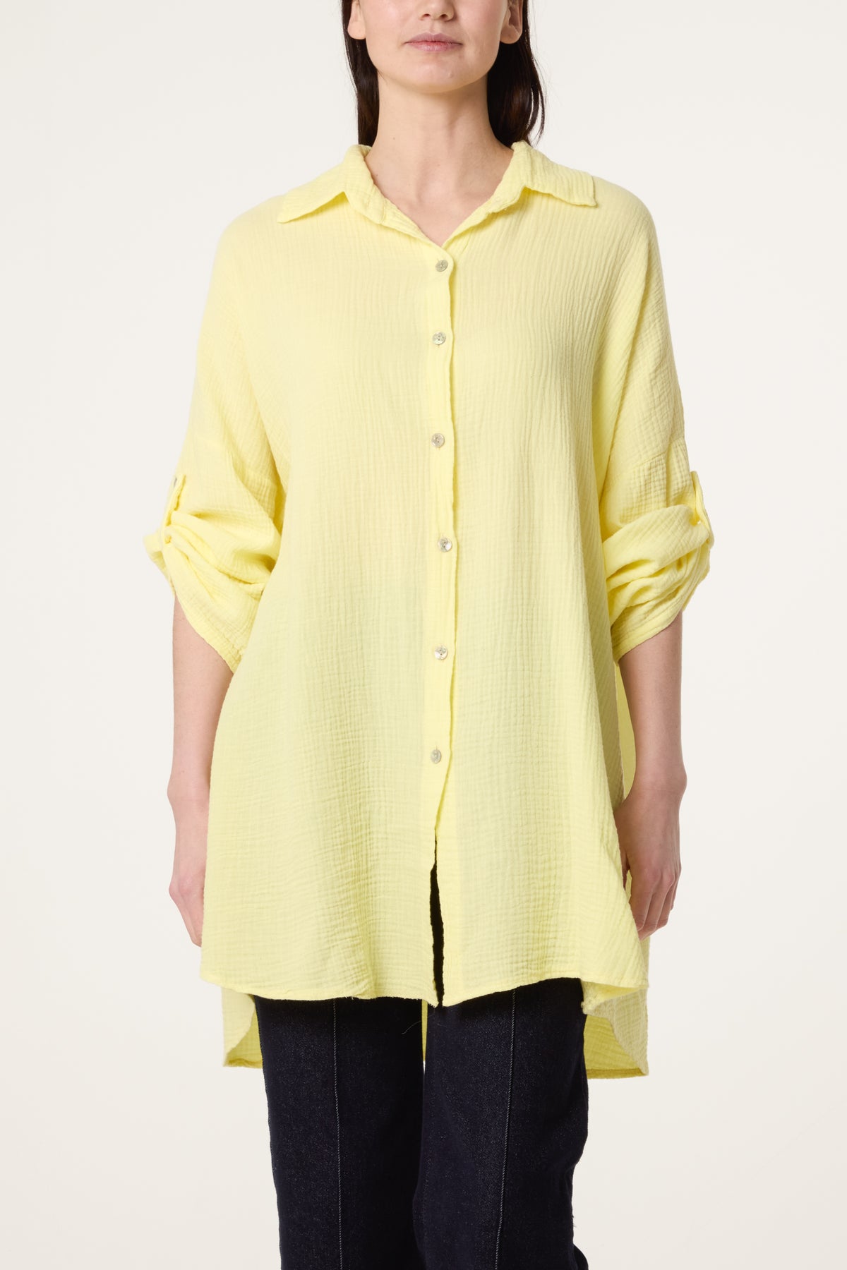 Cheese Cloth Button Down Shirt