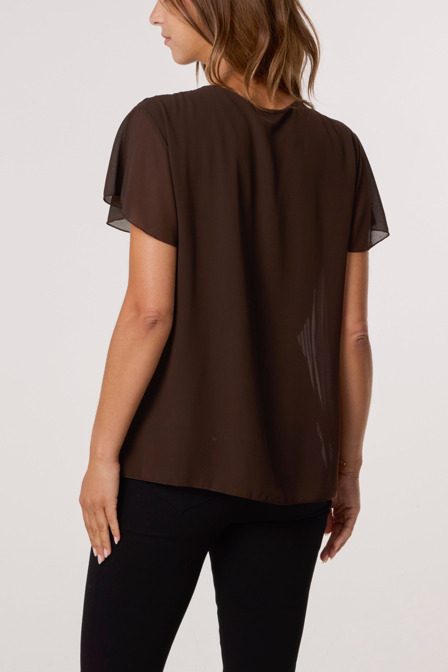 Necklace Pleated Top