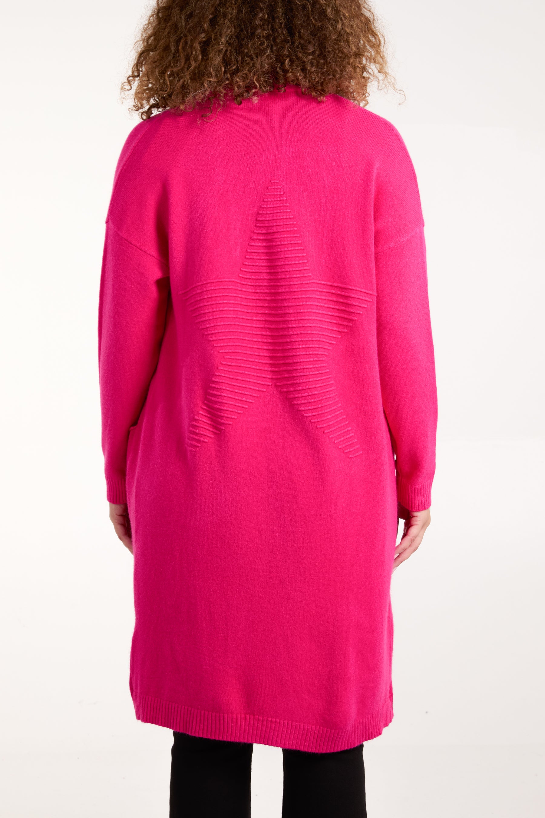 Starred Back Long Cardigan