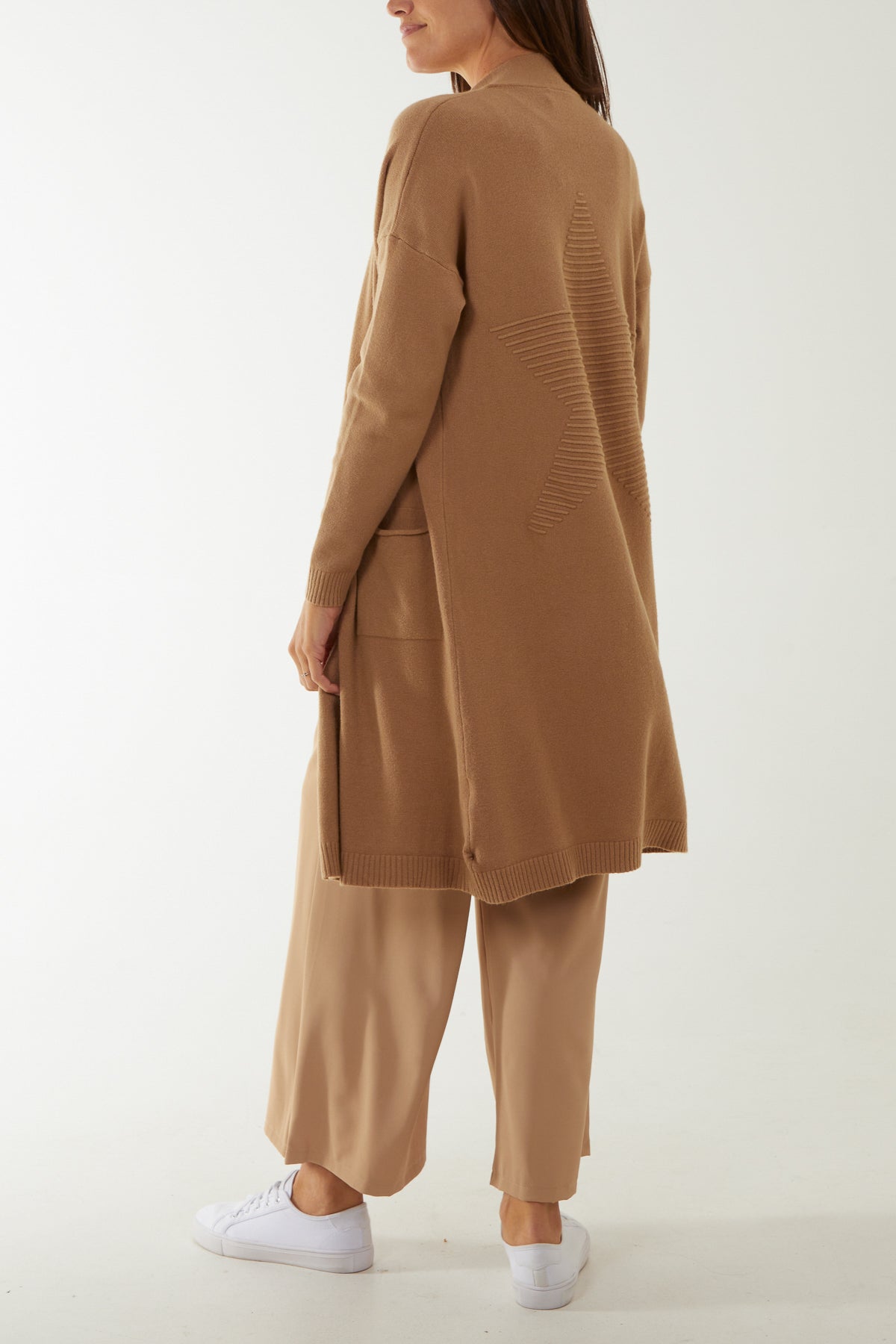 Starred Back Long Cardigan