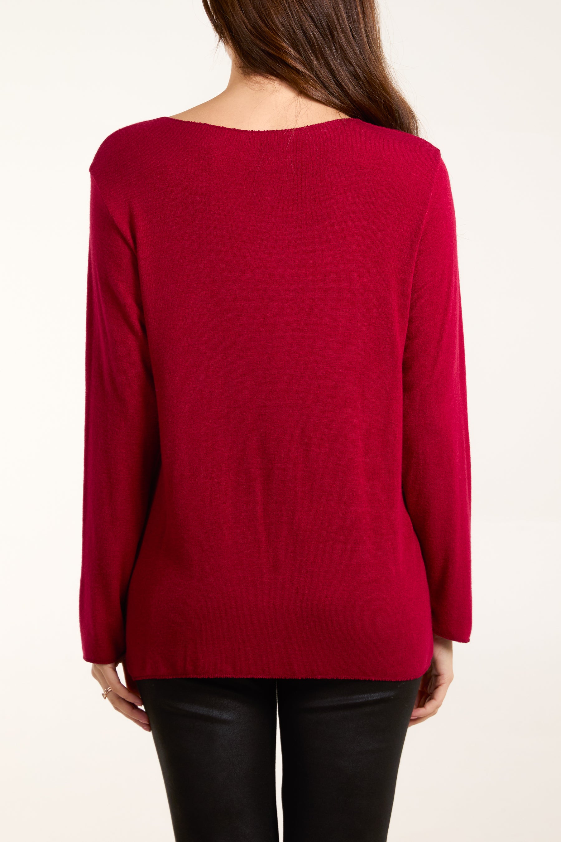 Diamante Star Long Sleeve Jumper