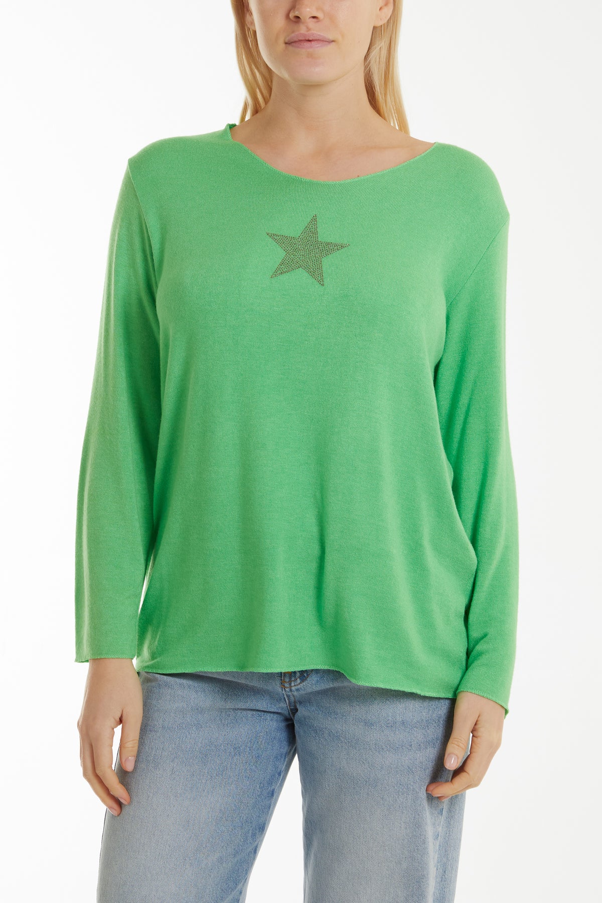Diamante Star Long Sleeve Jumper