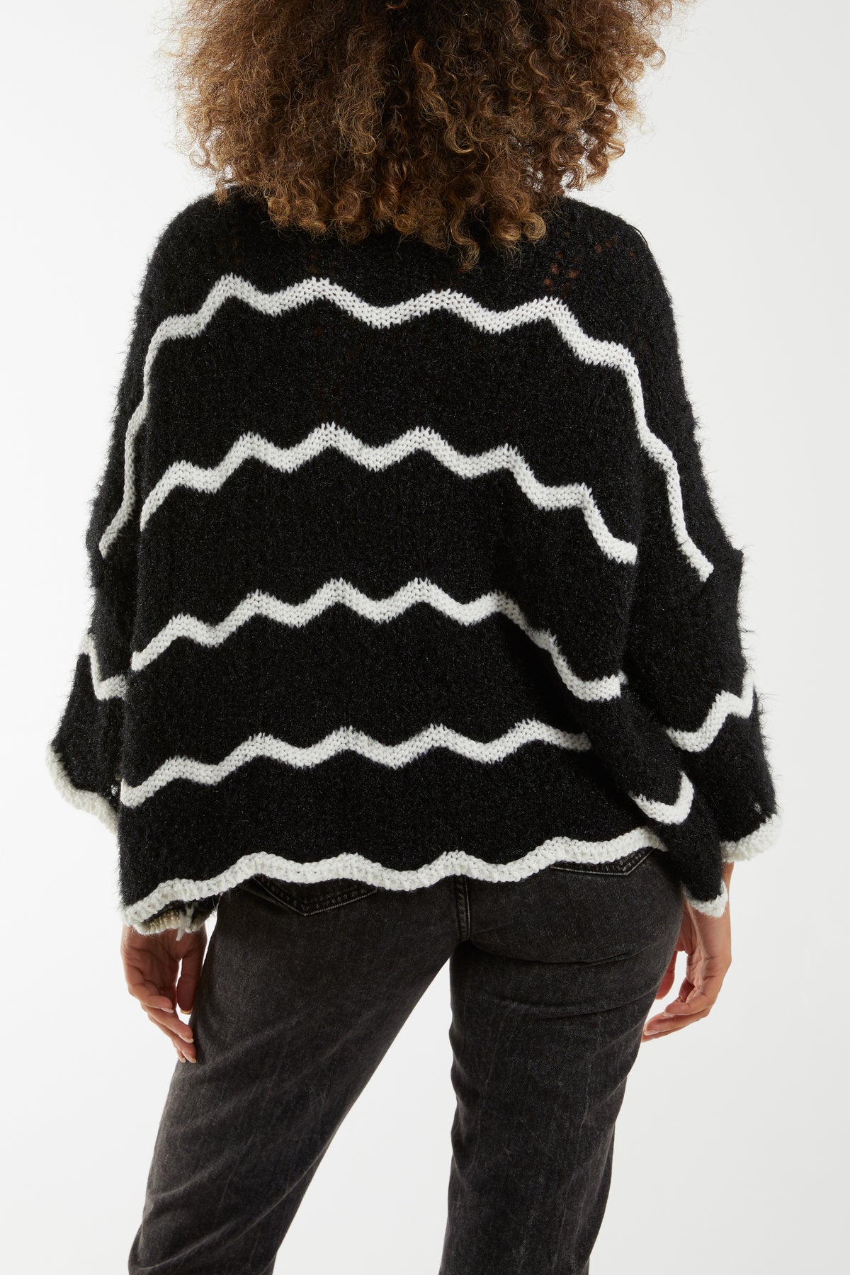 Zig Zag Stripe Oversize Jumper