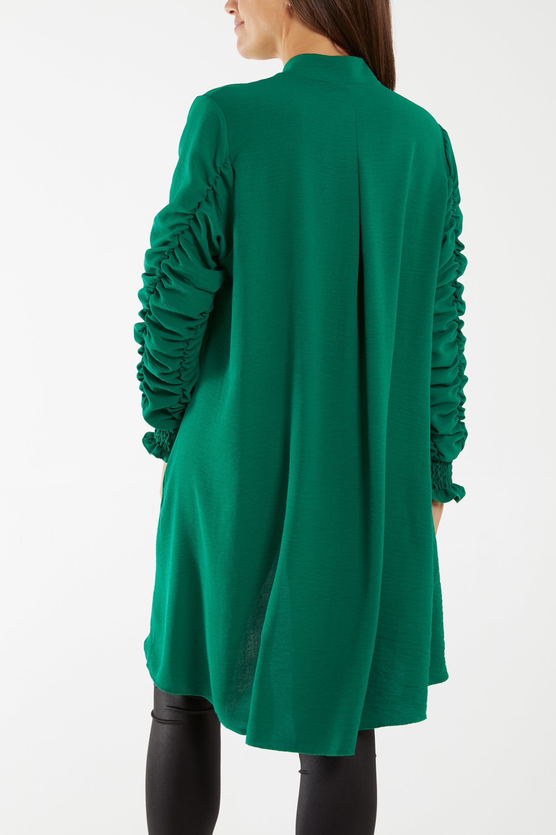Elasticated Sleeve Oversized Blouse