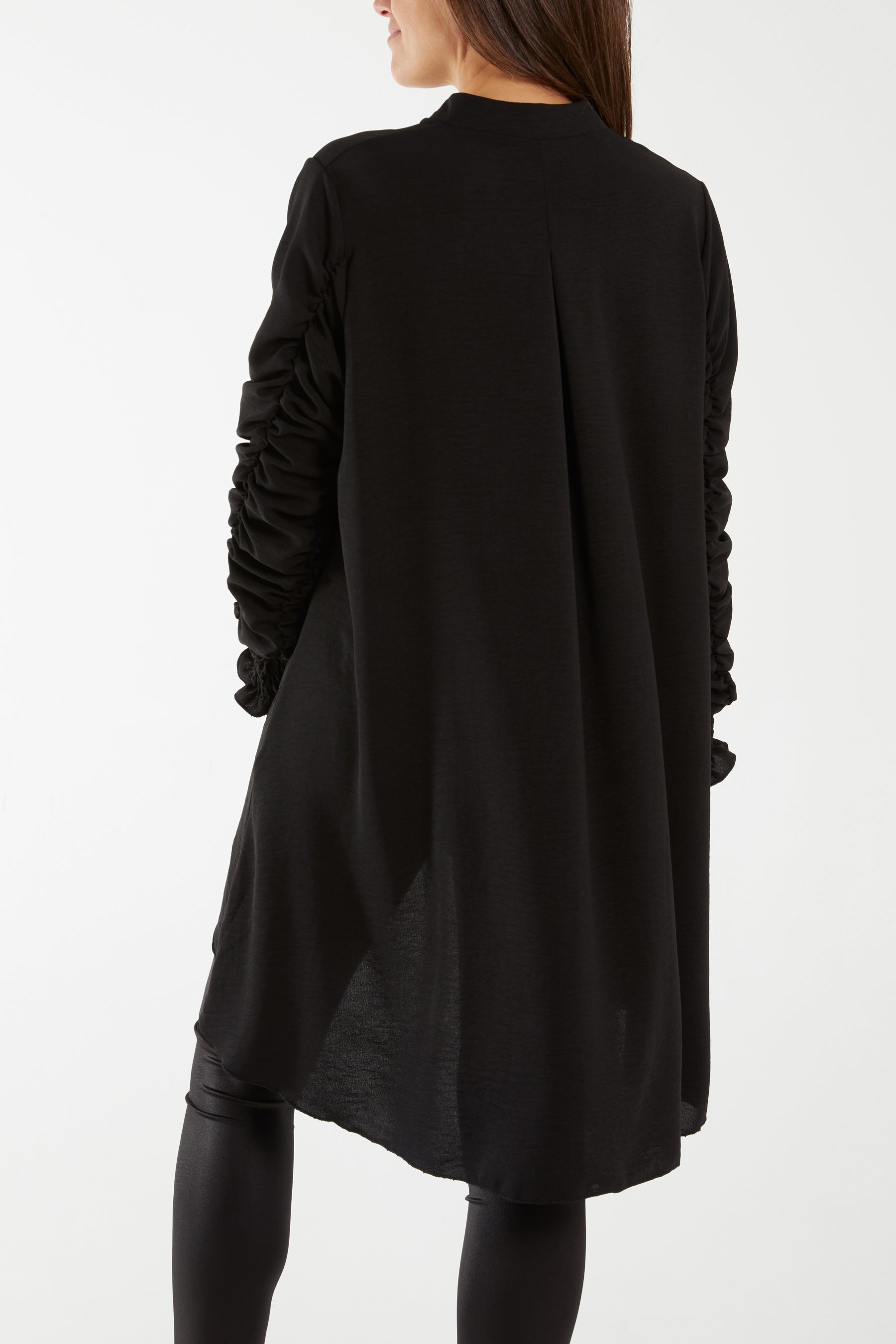 Elasticated Sleeve Oversized Blouse