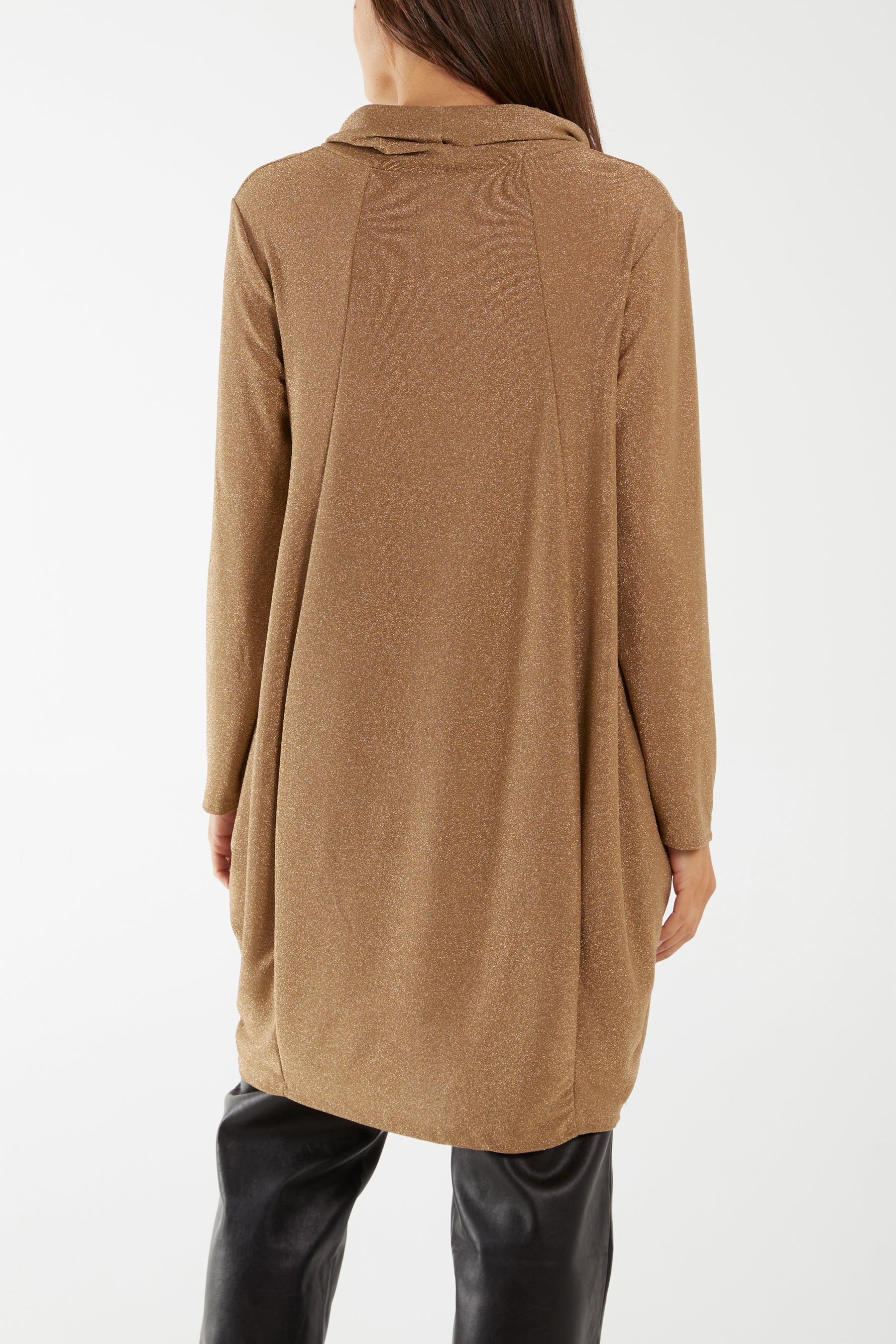 Roll Neck Glitter Dress