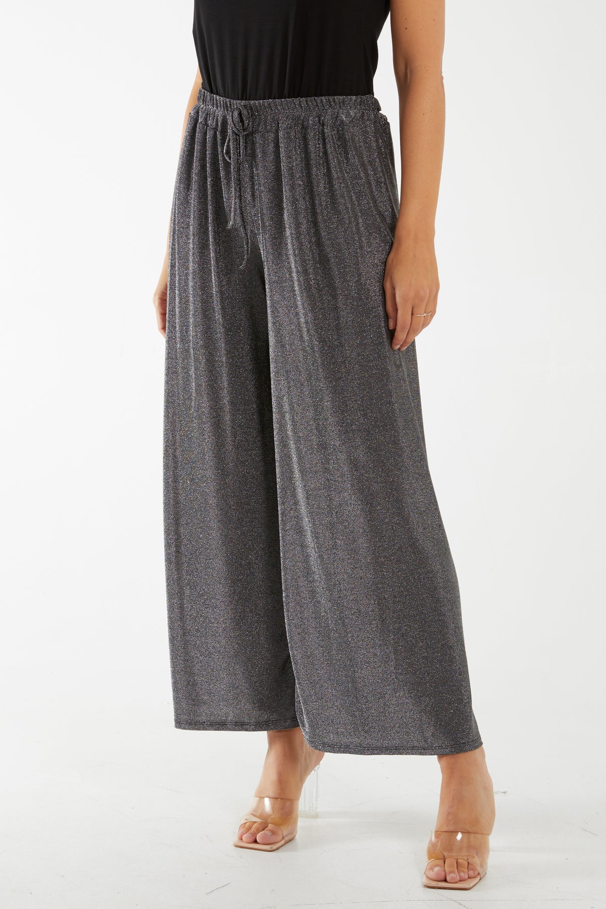 Glitter Wide Leg Trousers