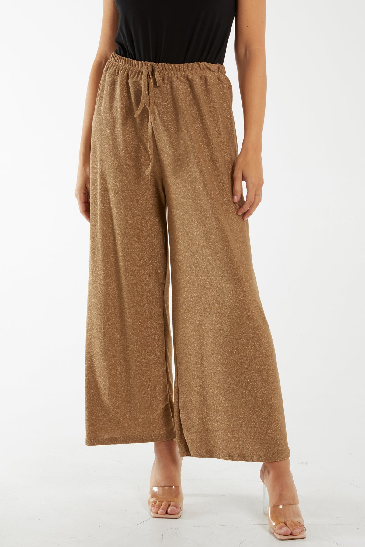 Glitter Wide Leg Trousers