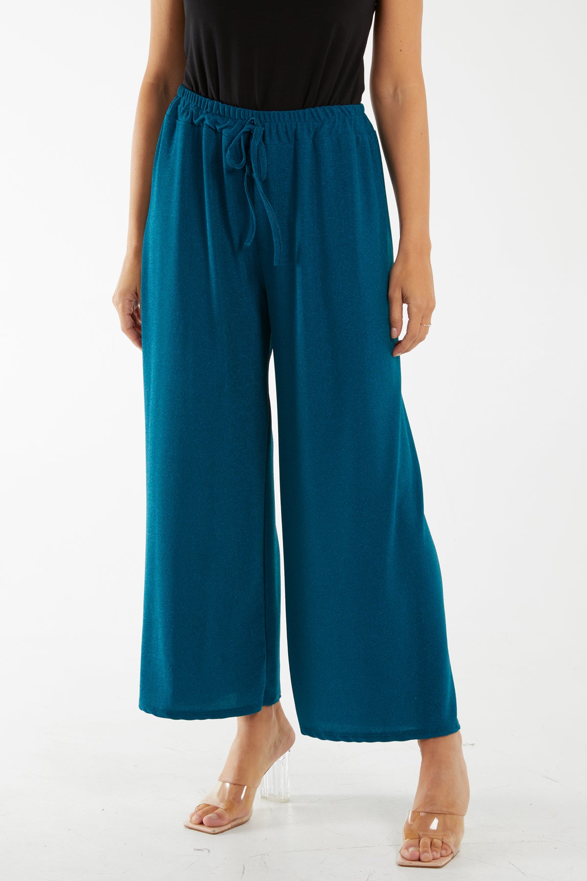 Glitter Wide Leg Trousers