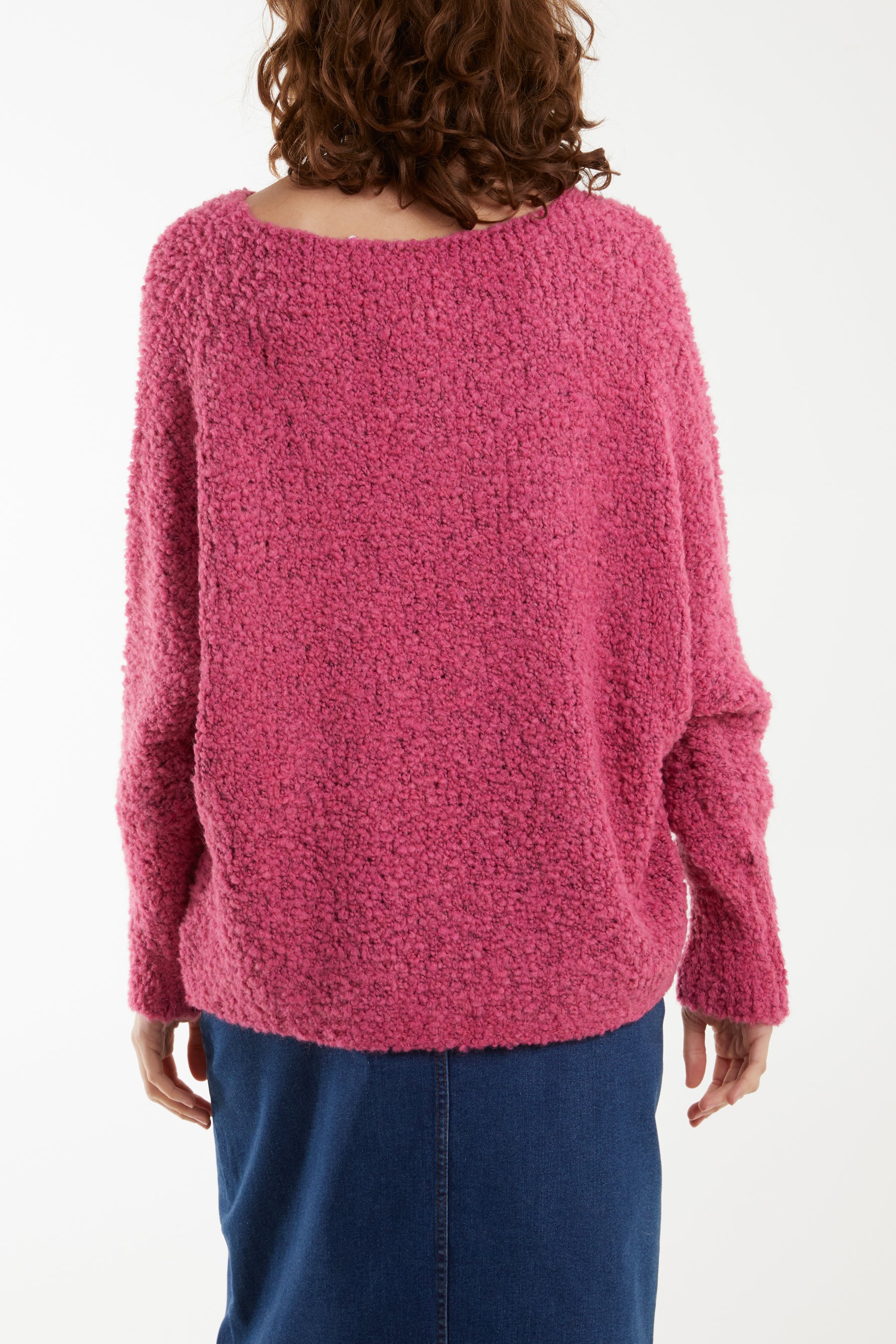 Wool Blend Daisy Boucle Super Soft Knit