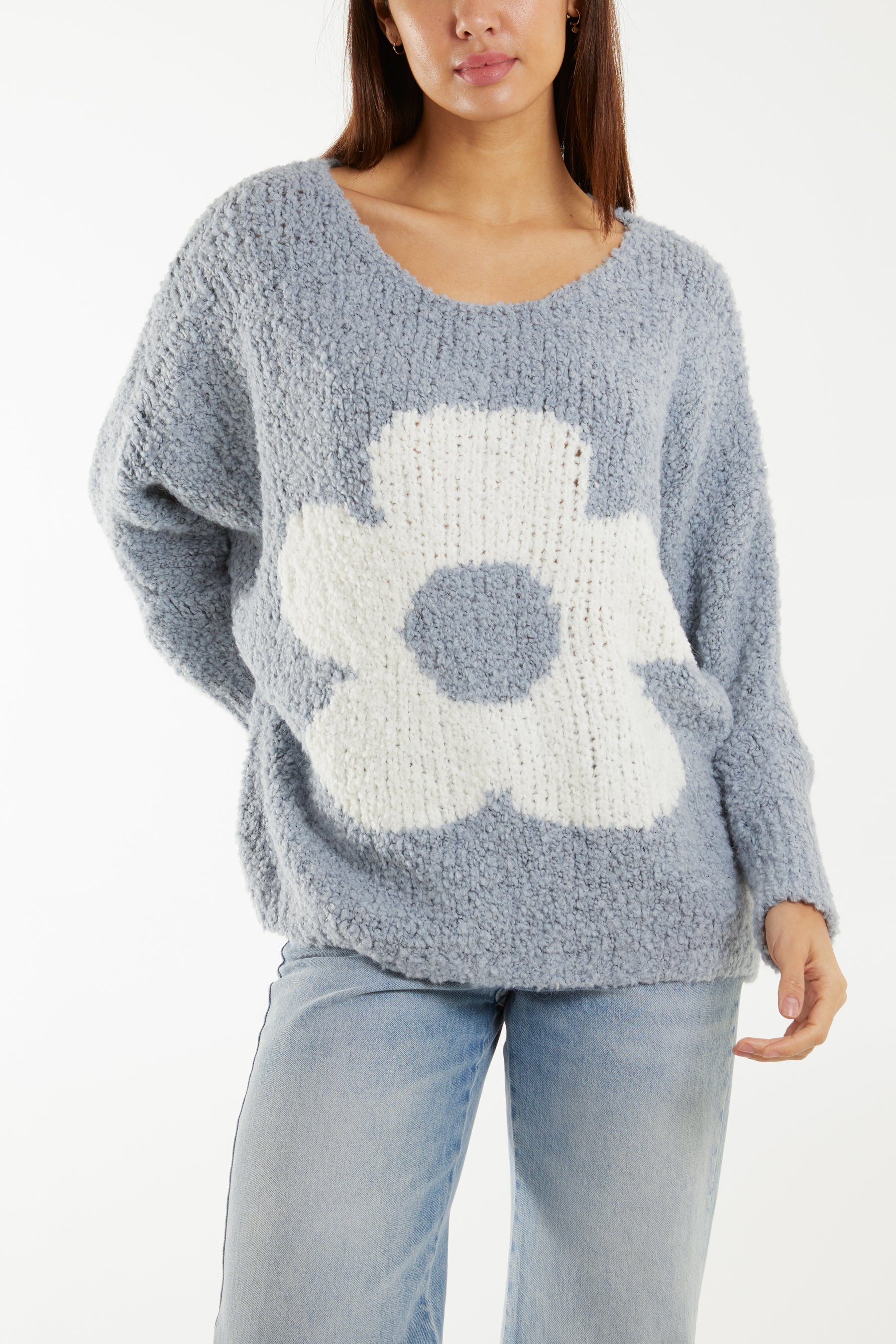 Wool Blend Daisy Boucle Super Soft Knit